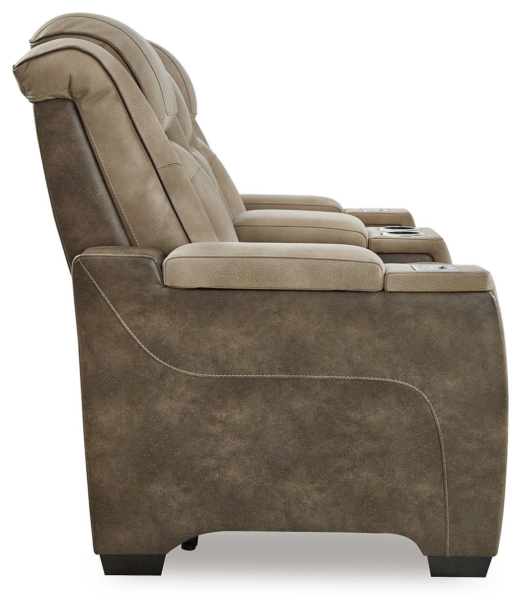 Next-Gen Durapella Power Reclining Loveseat with Console