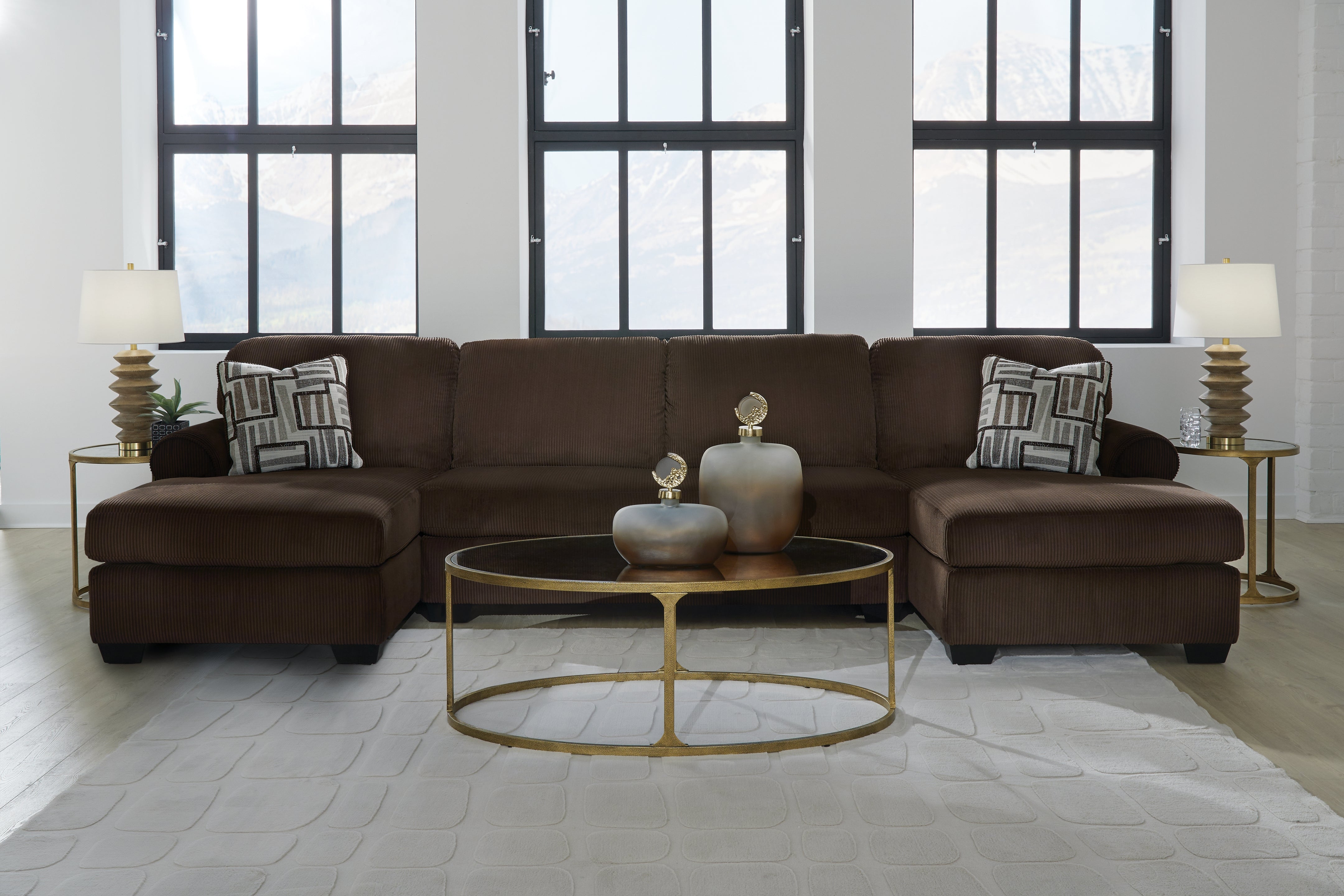 Kimlee 3-Piece Sectional with Double Chaise