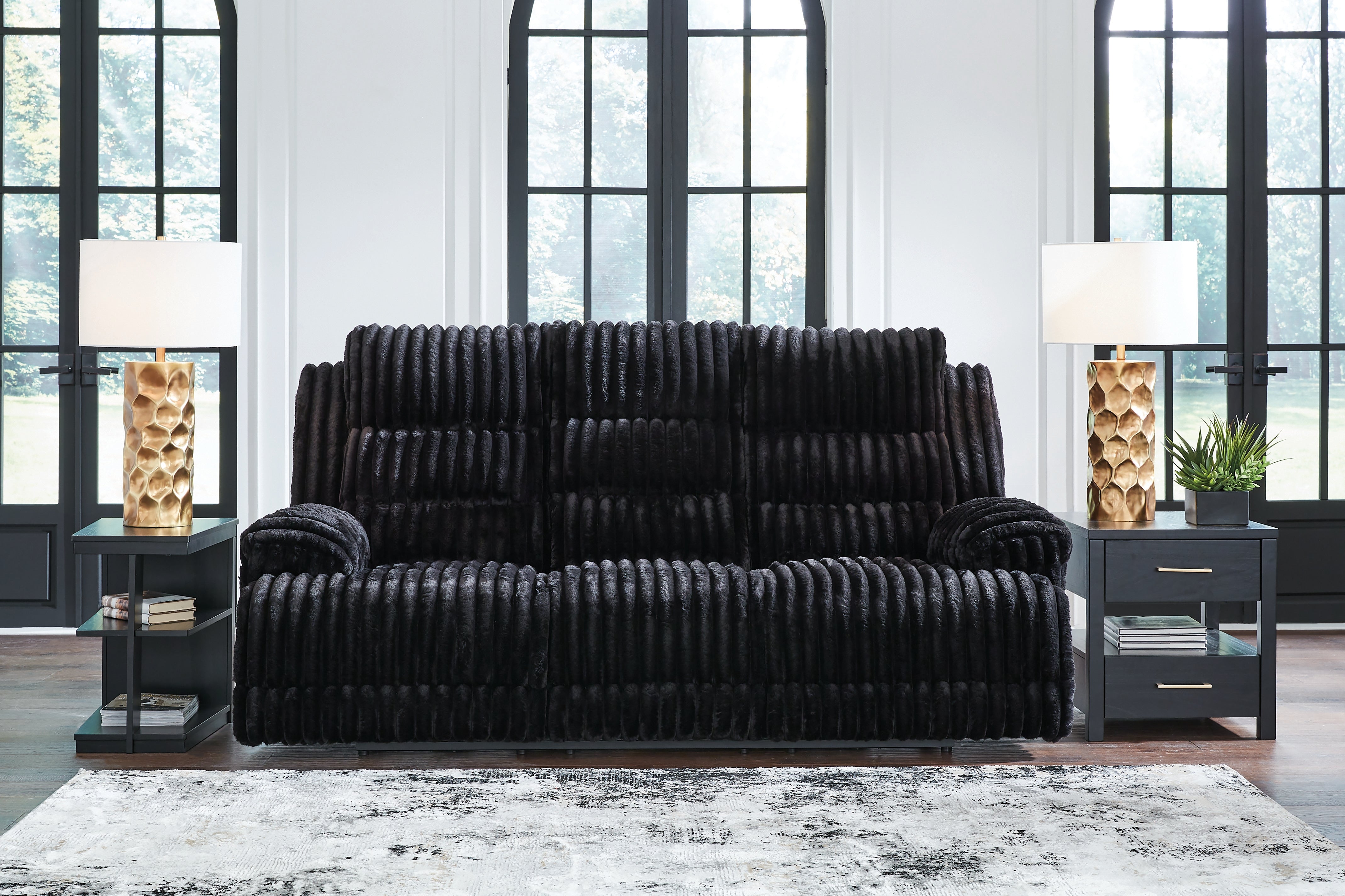 Rhine Falls Power Reclining Sofa with Drop Down Table