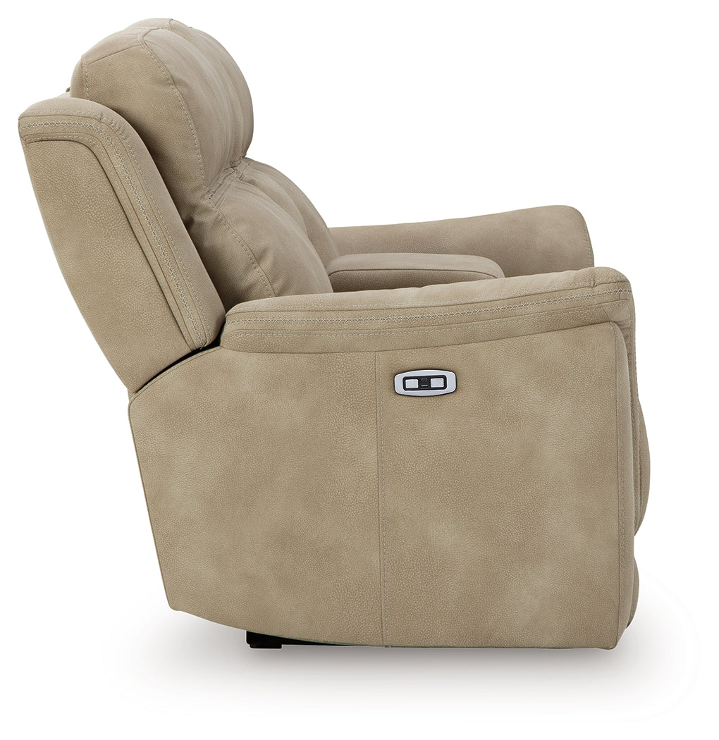 Next-Gen Durapella Power Reclining Loveseat with Console