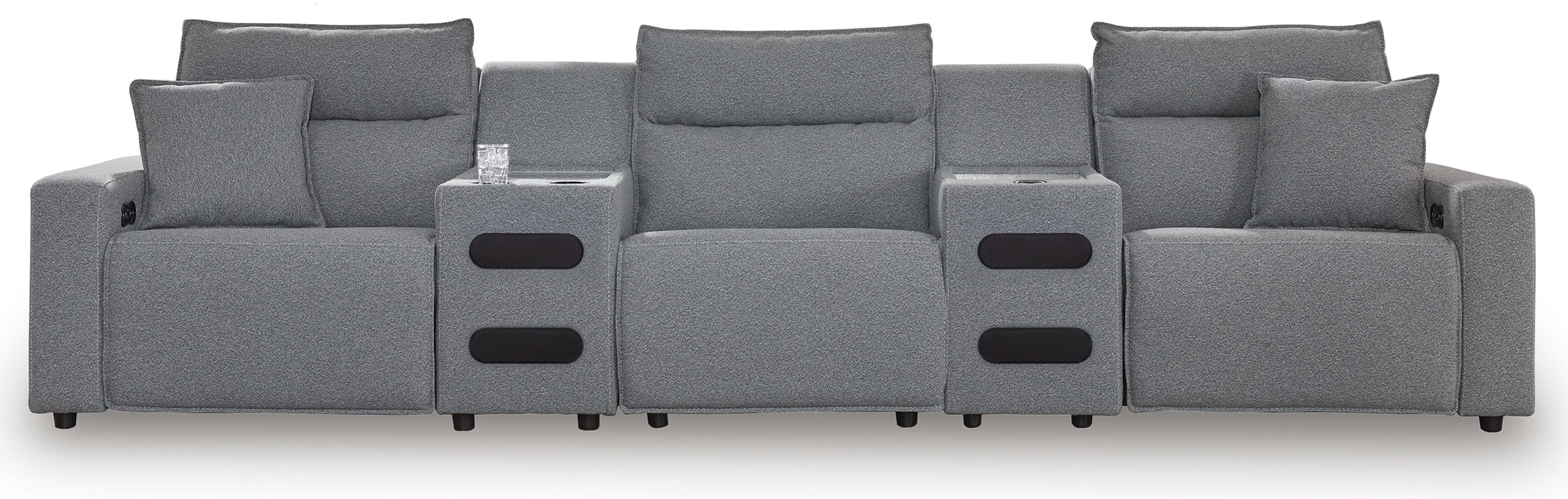 Modmax II 5-Piece Power Reclining Sectional with Audio Consoles