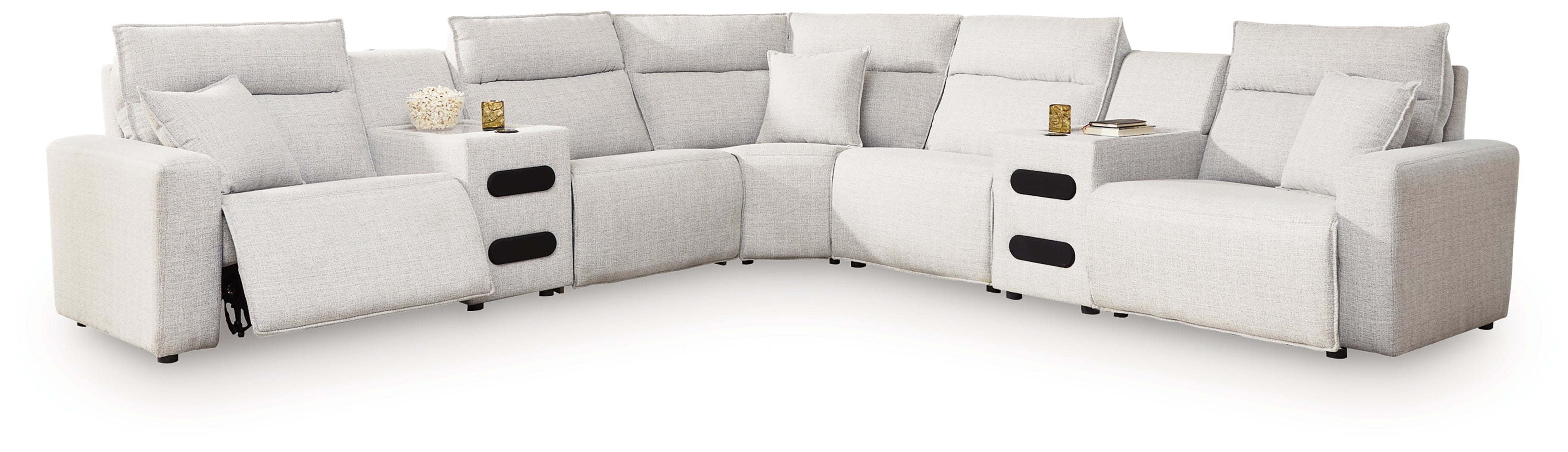 Modmax II 7-Piece Power Reclining Sectional with Audio Consoles