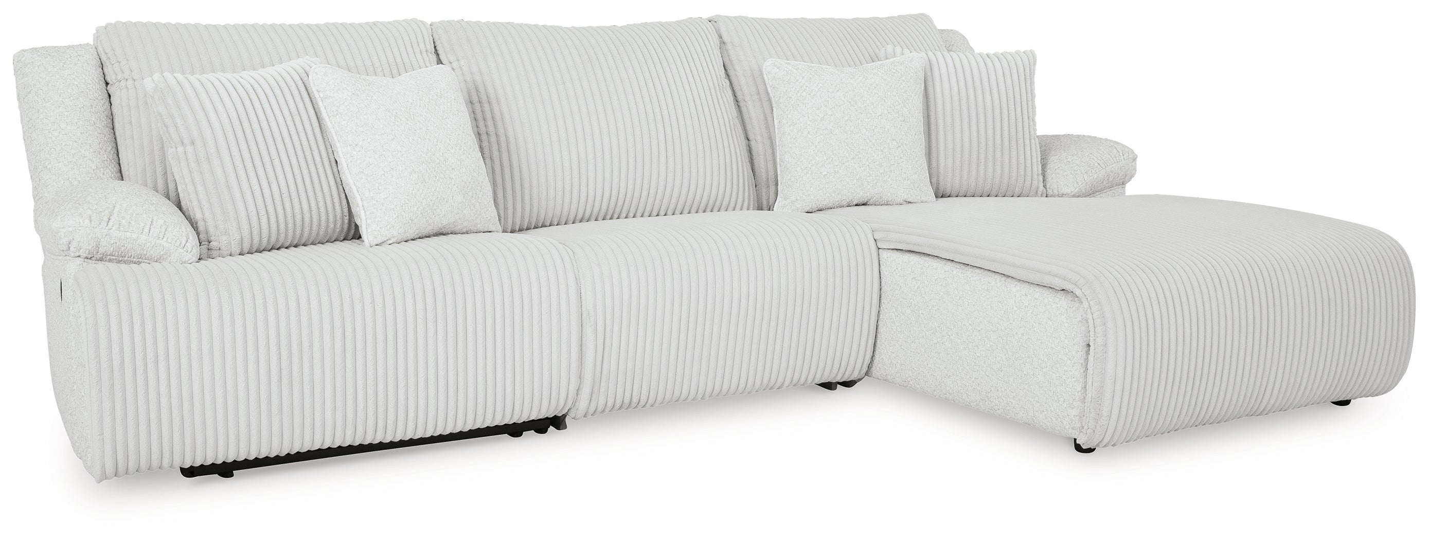 Top Tier 3-Piece Reclining Sectional Sofa Chaise