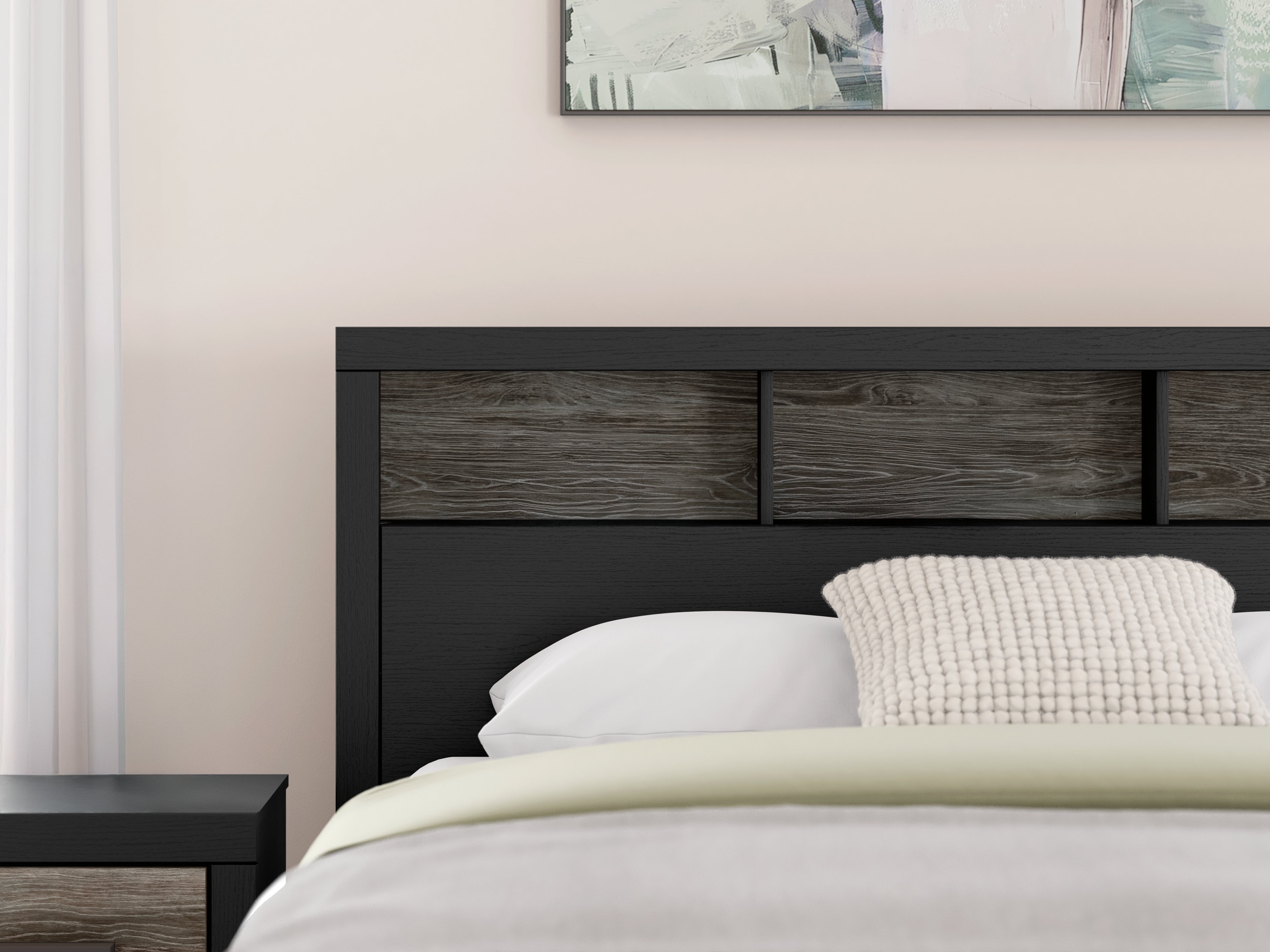 Broachmyn King Bookcase Panel Bed