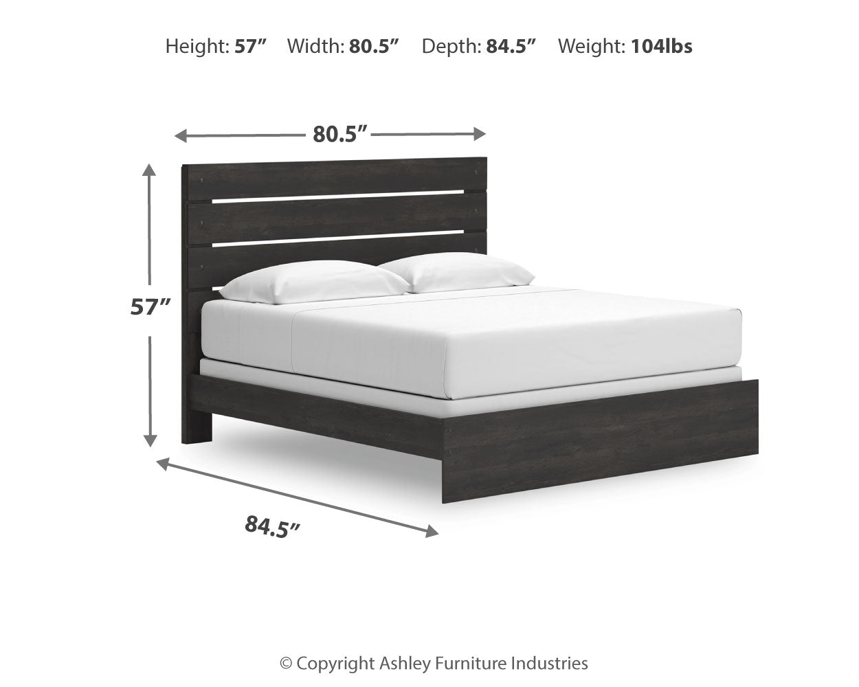 Hollivern King Panel Bed