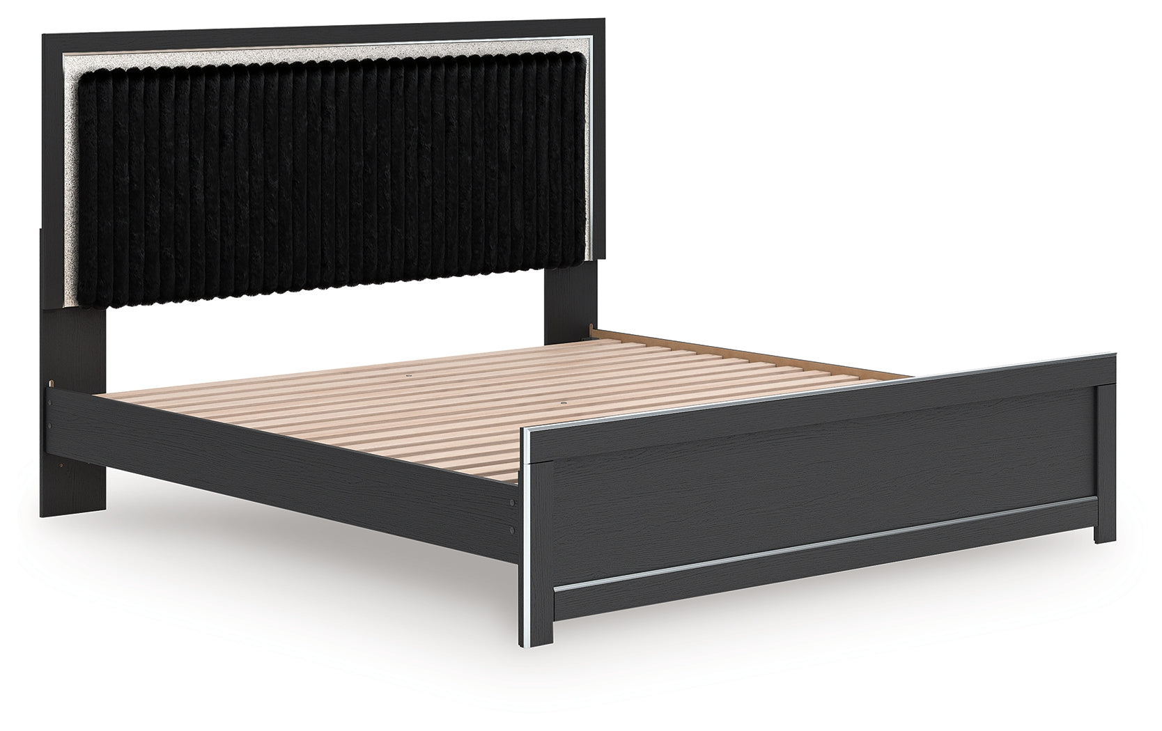 Zuraleus King Upholstered Panel Platform Bed