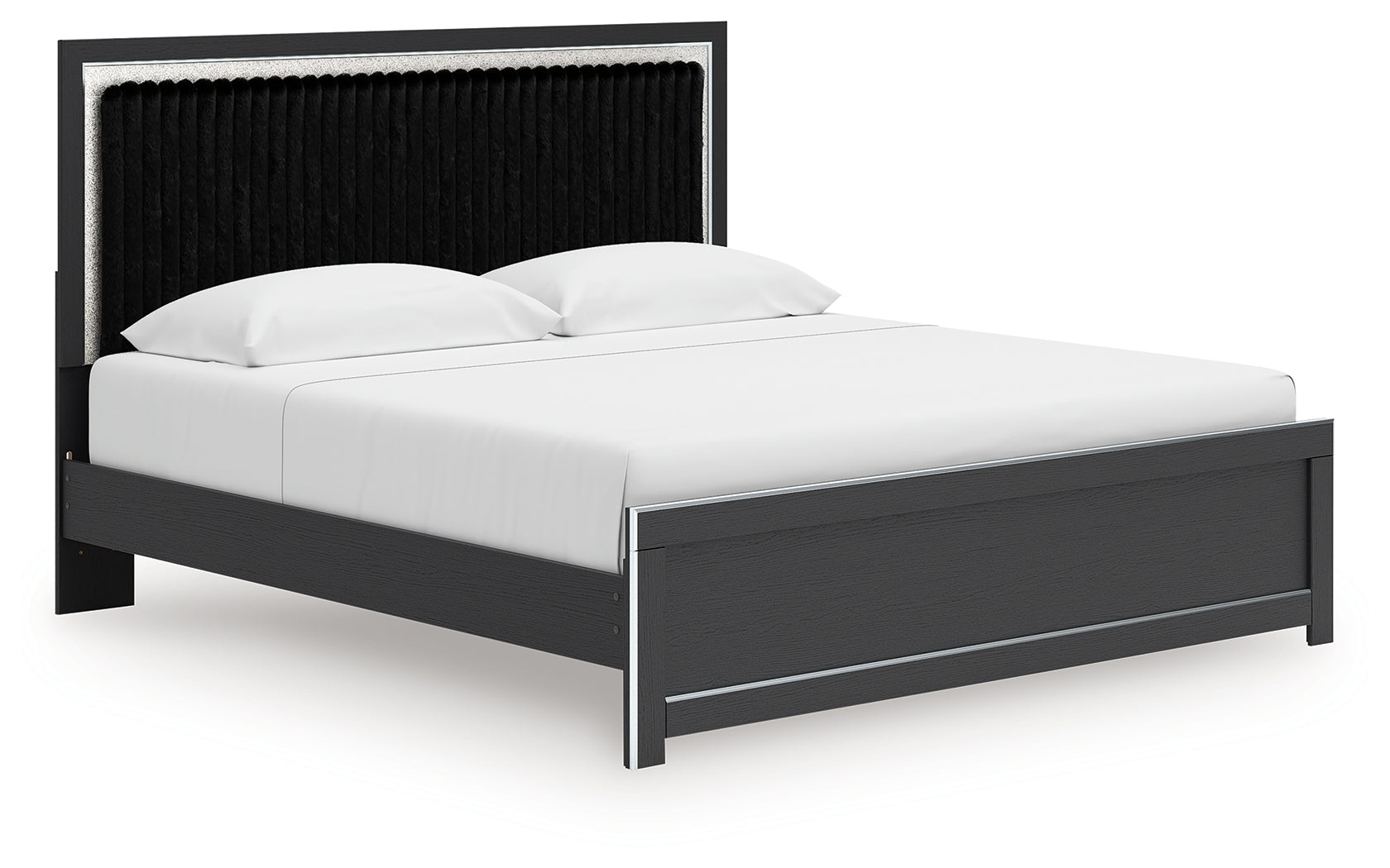 Zuraleus King Upholstered Panel Platform Bed