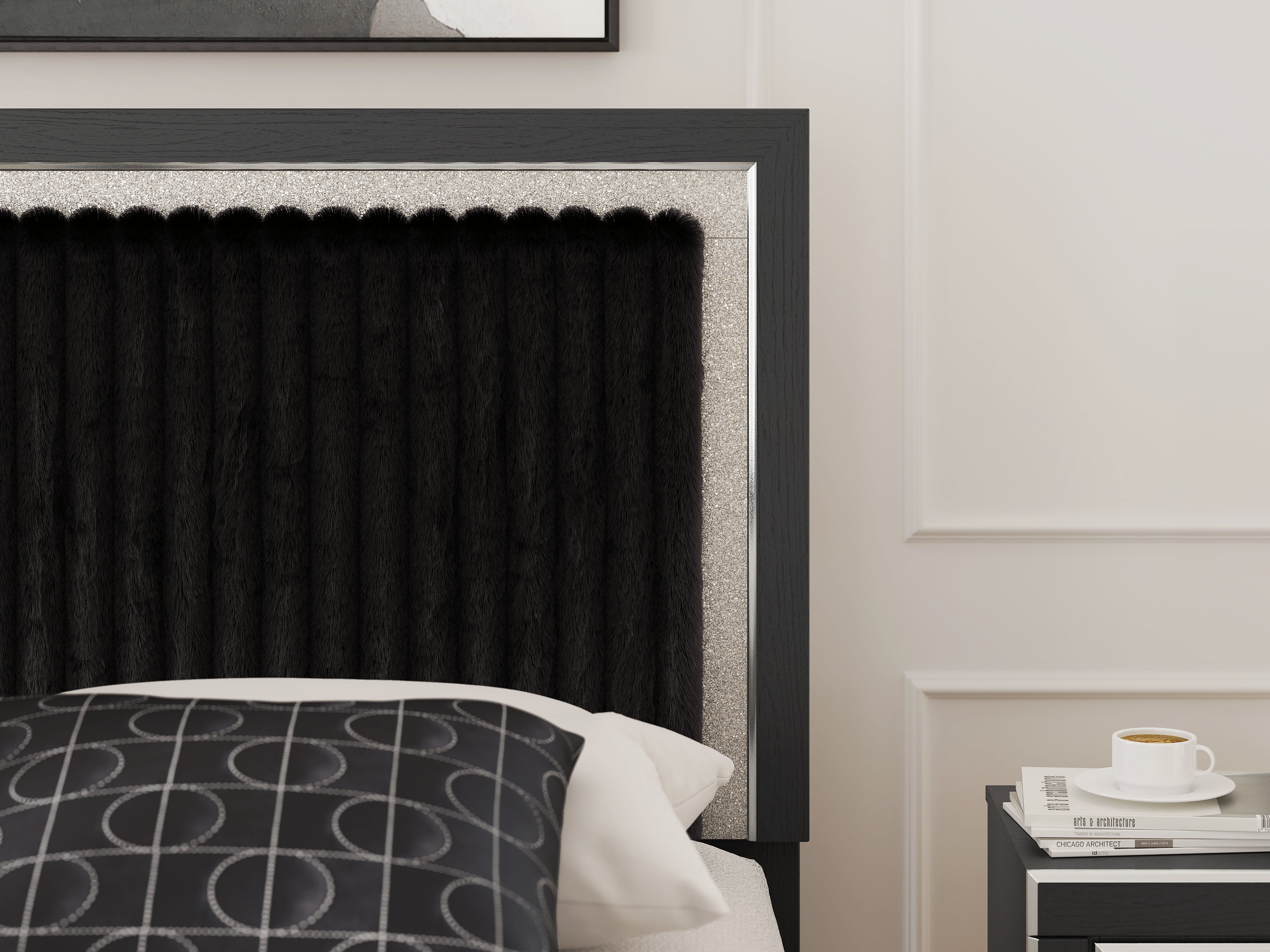 Zuraleus King Upholstered Panel Bed