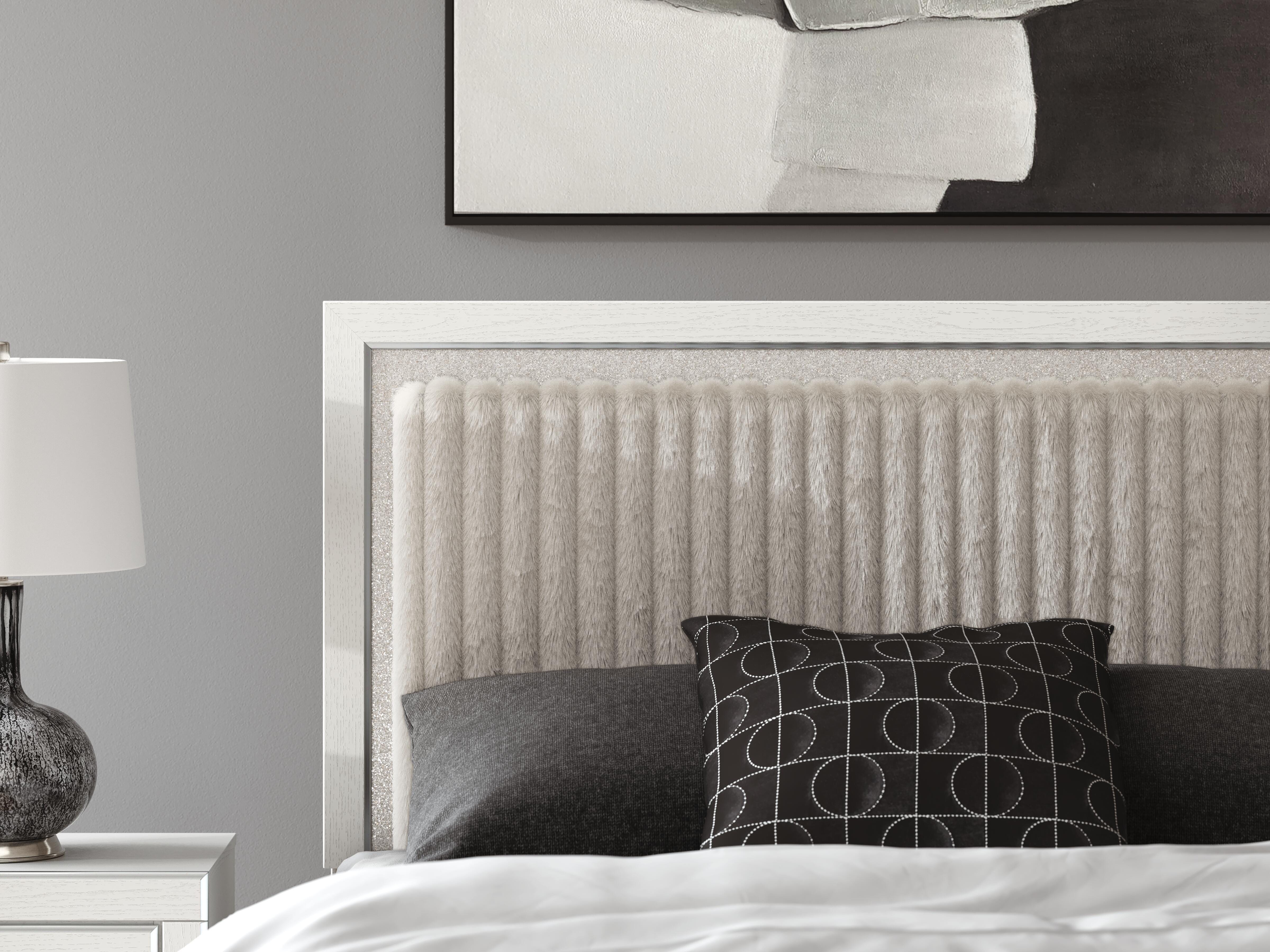 Zuraleus Queen Upholstered Panel Platform Bed