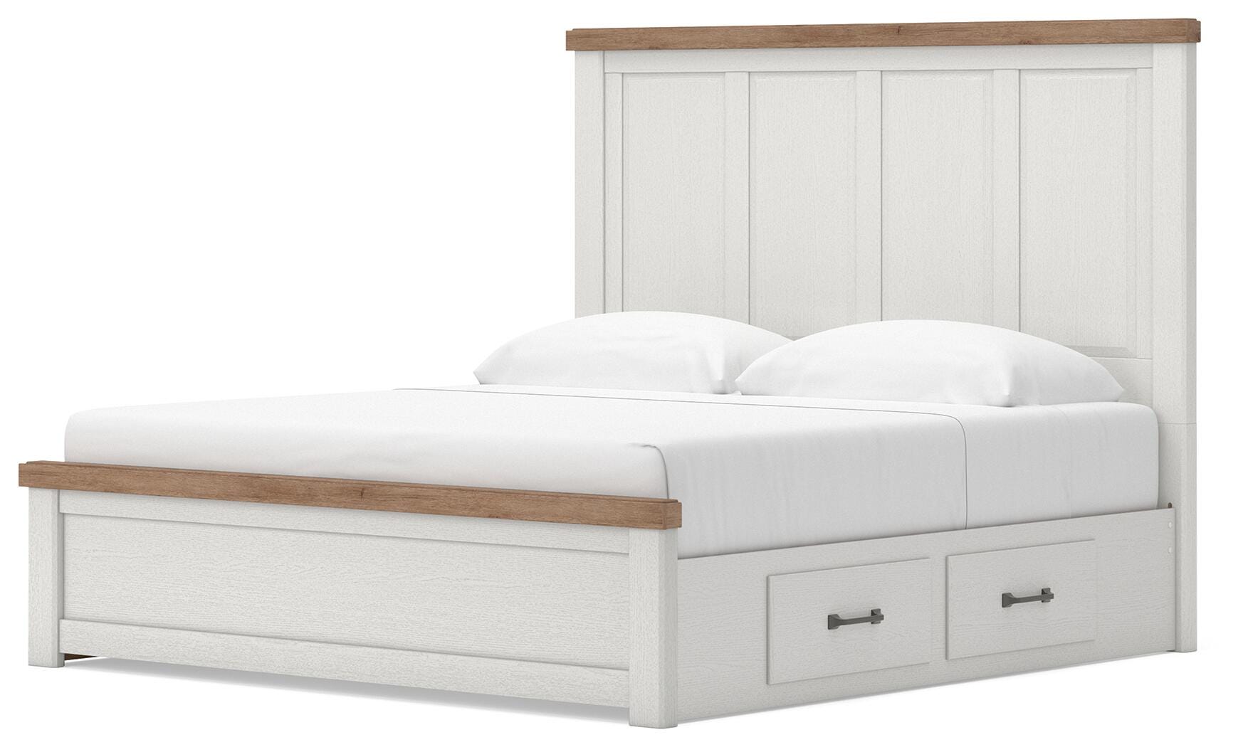 Savonport King Panel Bed with Storage