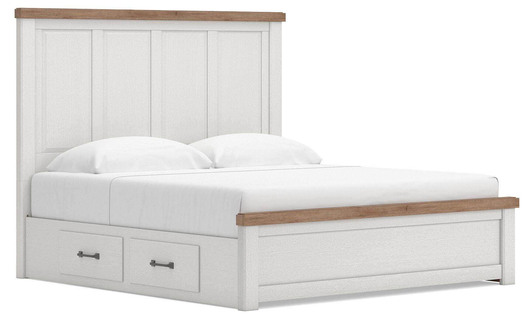 Savonport King Panel Bed with Storage