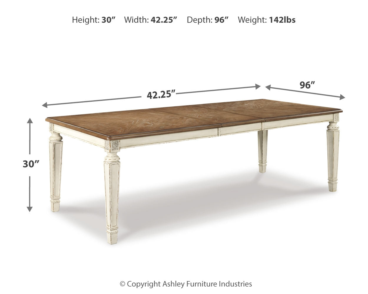Realyn Dining Extension Table