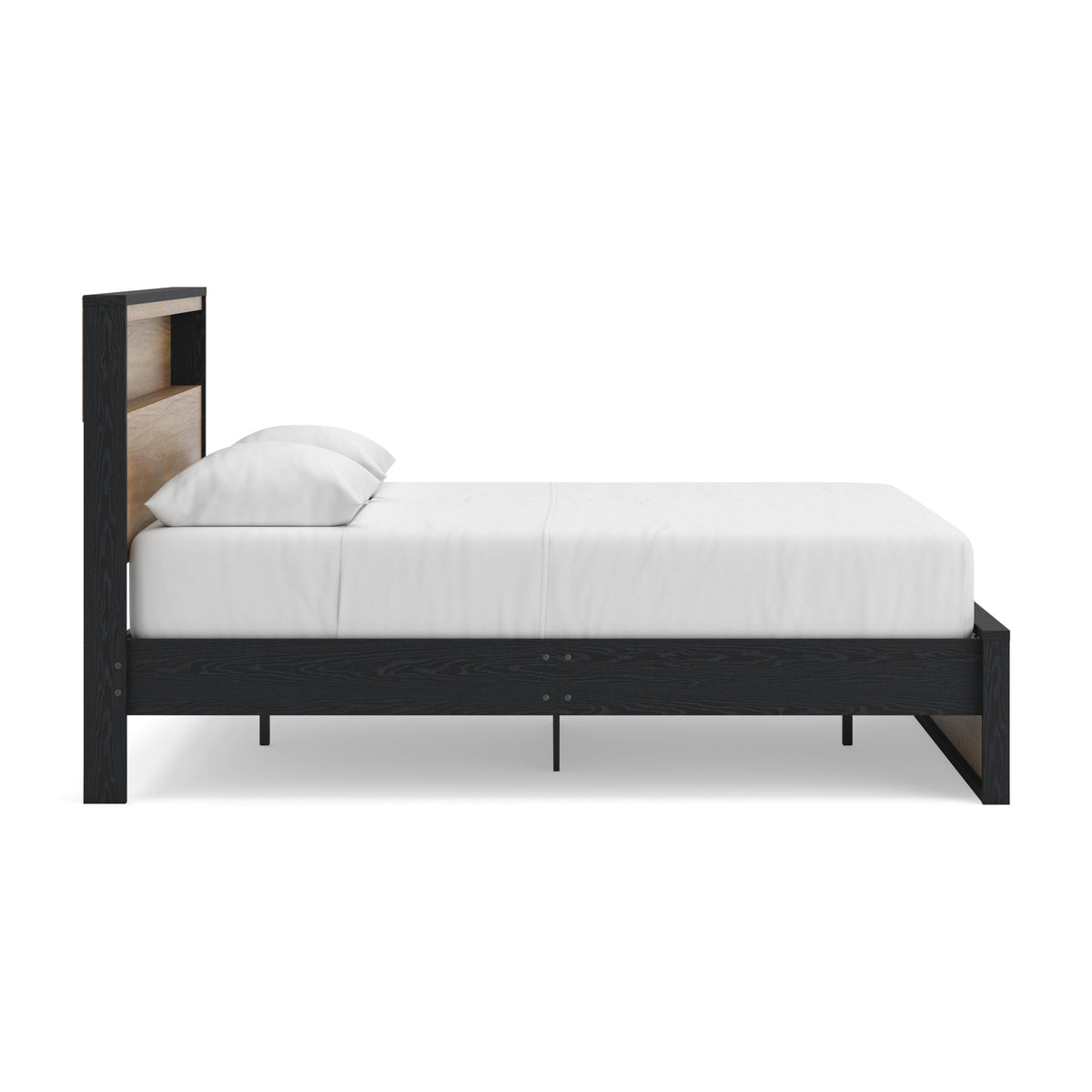 Kozmour Queen Bookcase Complete Bed Frame