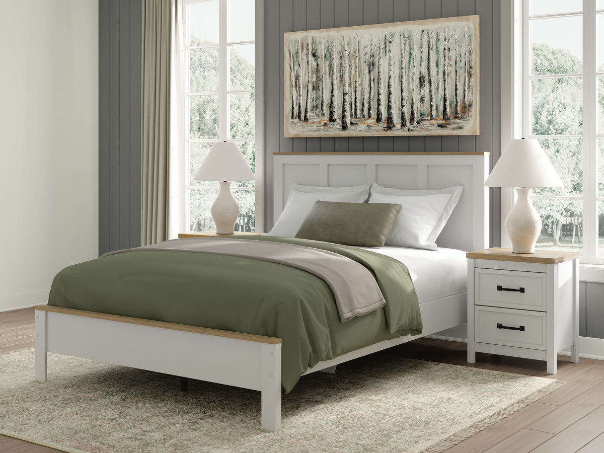 Kerisden Queen Panel Complete Bed Frame