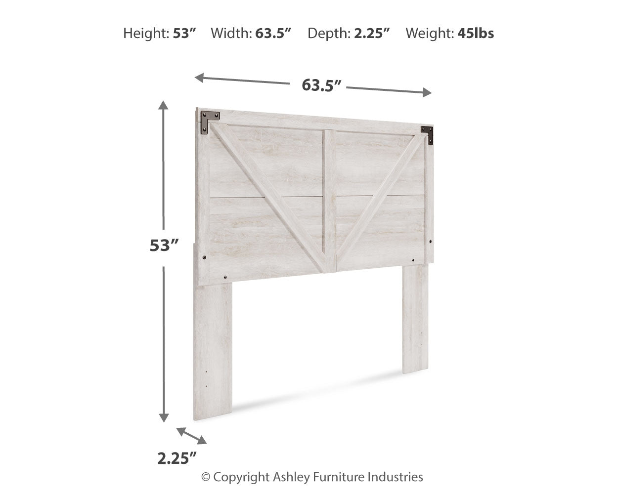 Shawburn Queen Crossbuck Panel Headboard