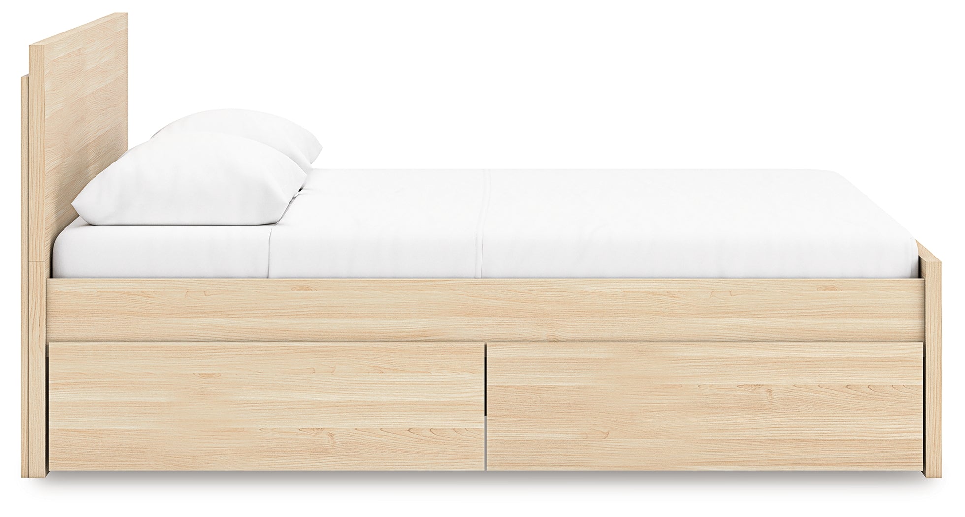 Onita Queen Panel Platform Bed with 1 Side Storage