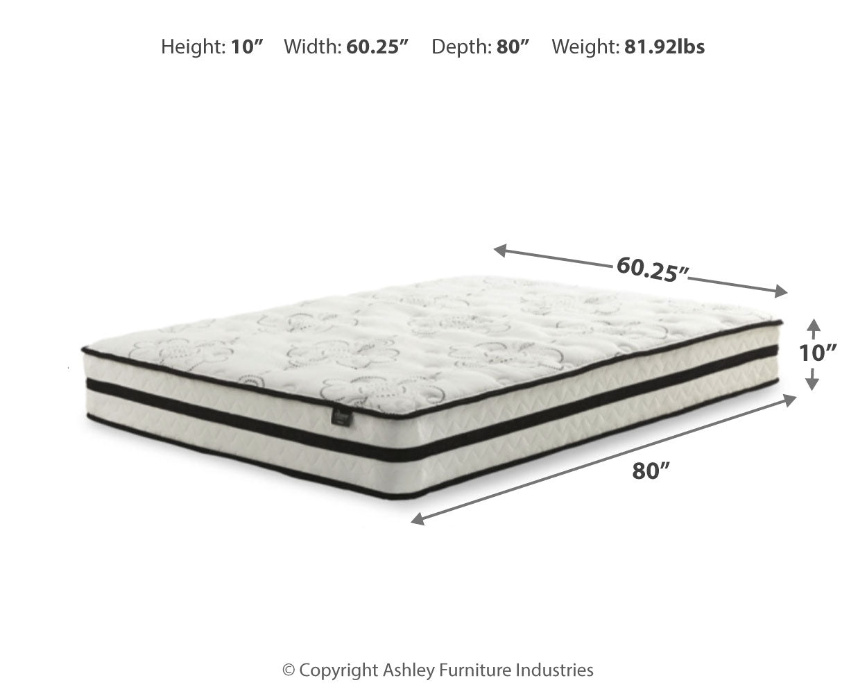 Chime 10 Inch Hybrid Full Mattress in a Box