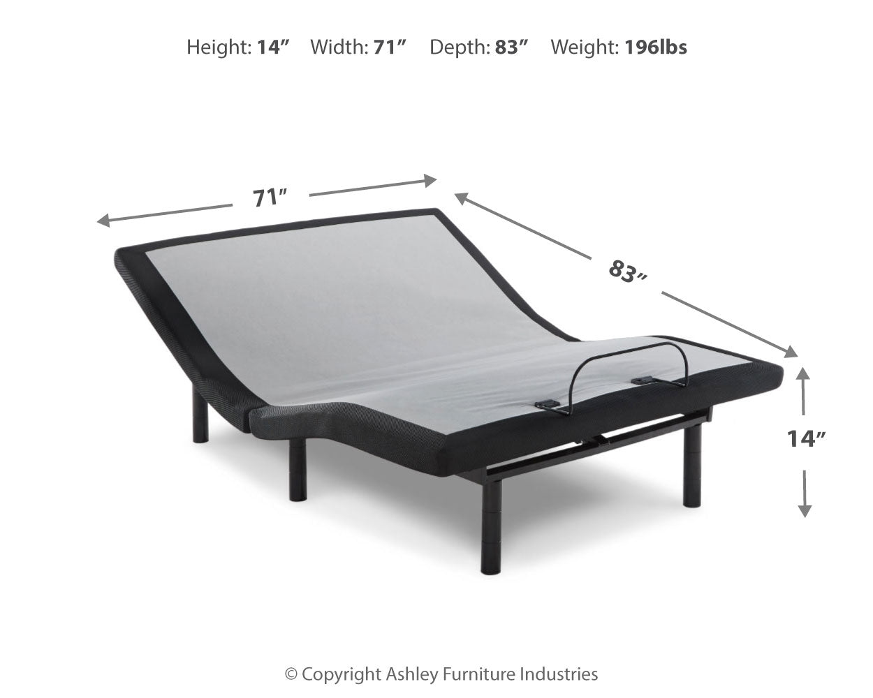 Head-Foot Model Best California King Adjustable Base