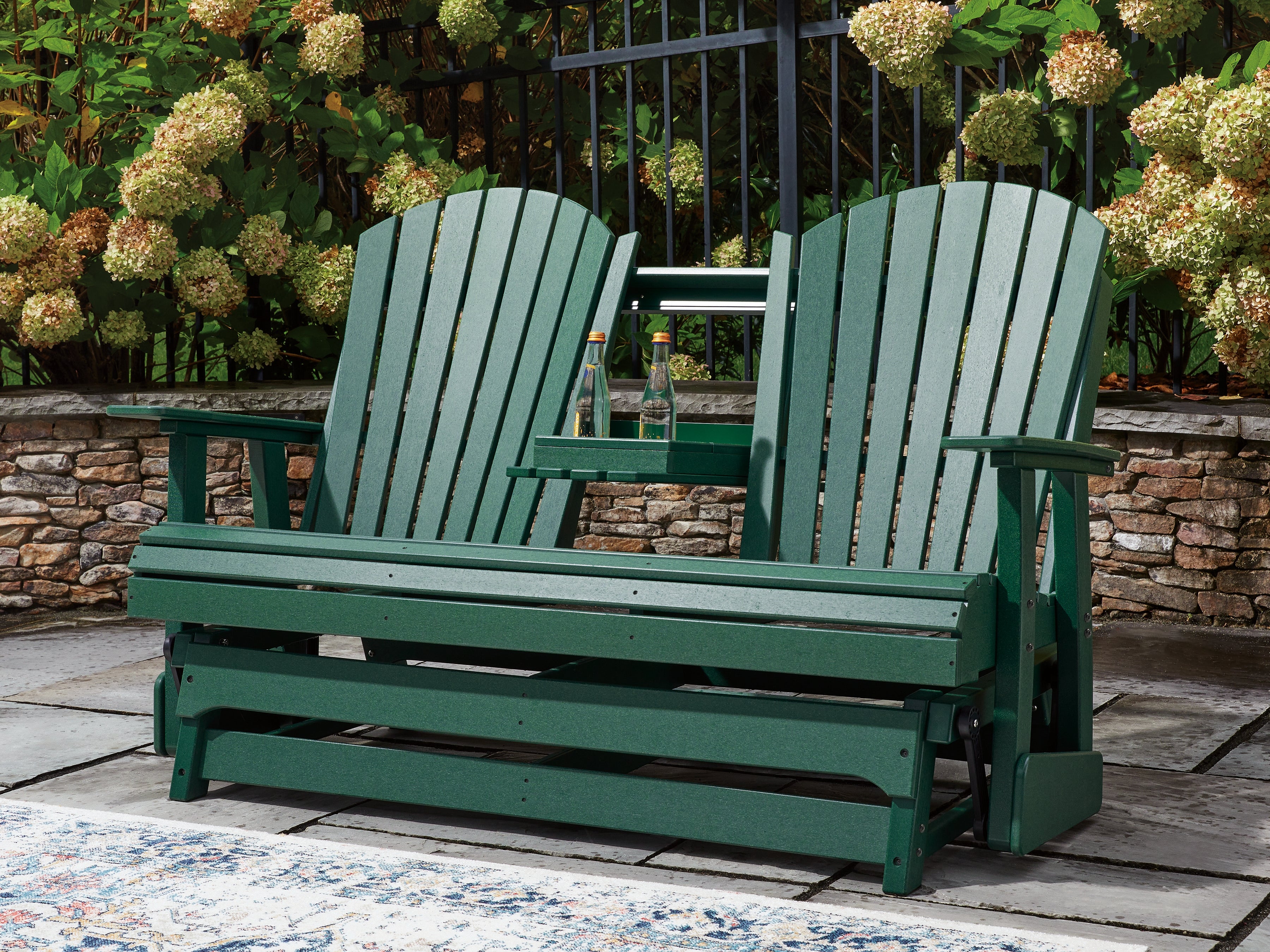 Shell Beach Outdoor Loveseat Glider