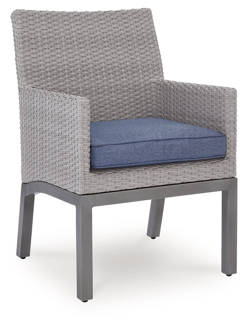 Half Moon Beach Outdoor Arm Chair with Cushion (Set of 2)