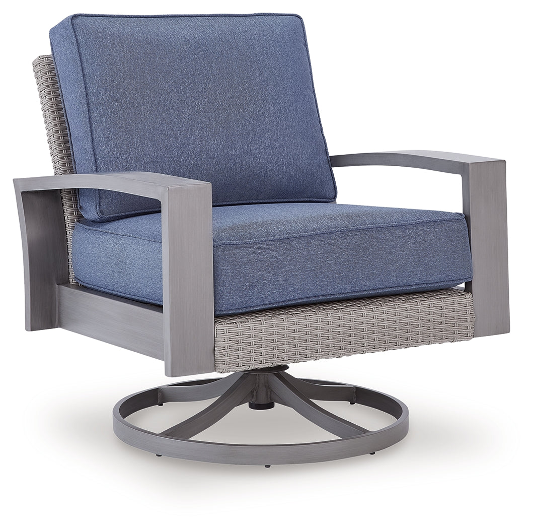 Half Moon Beach Outdoor Swivel Lounge Chair with Cushion