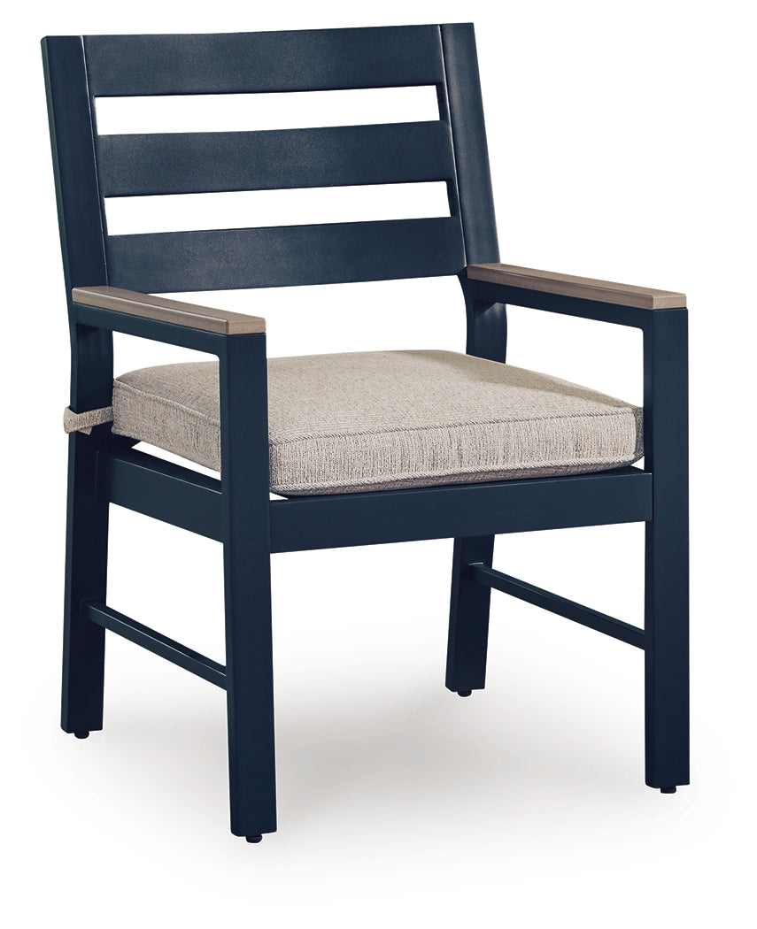 East Beach Outdoor Arm Chair with Cushion (Set of 2)
