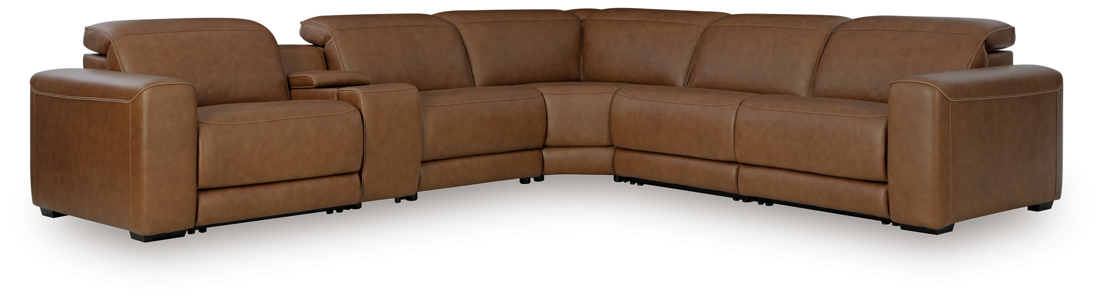Magic Man 6-Piece Power Reclining Sectional with Console