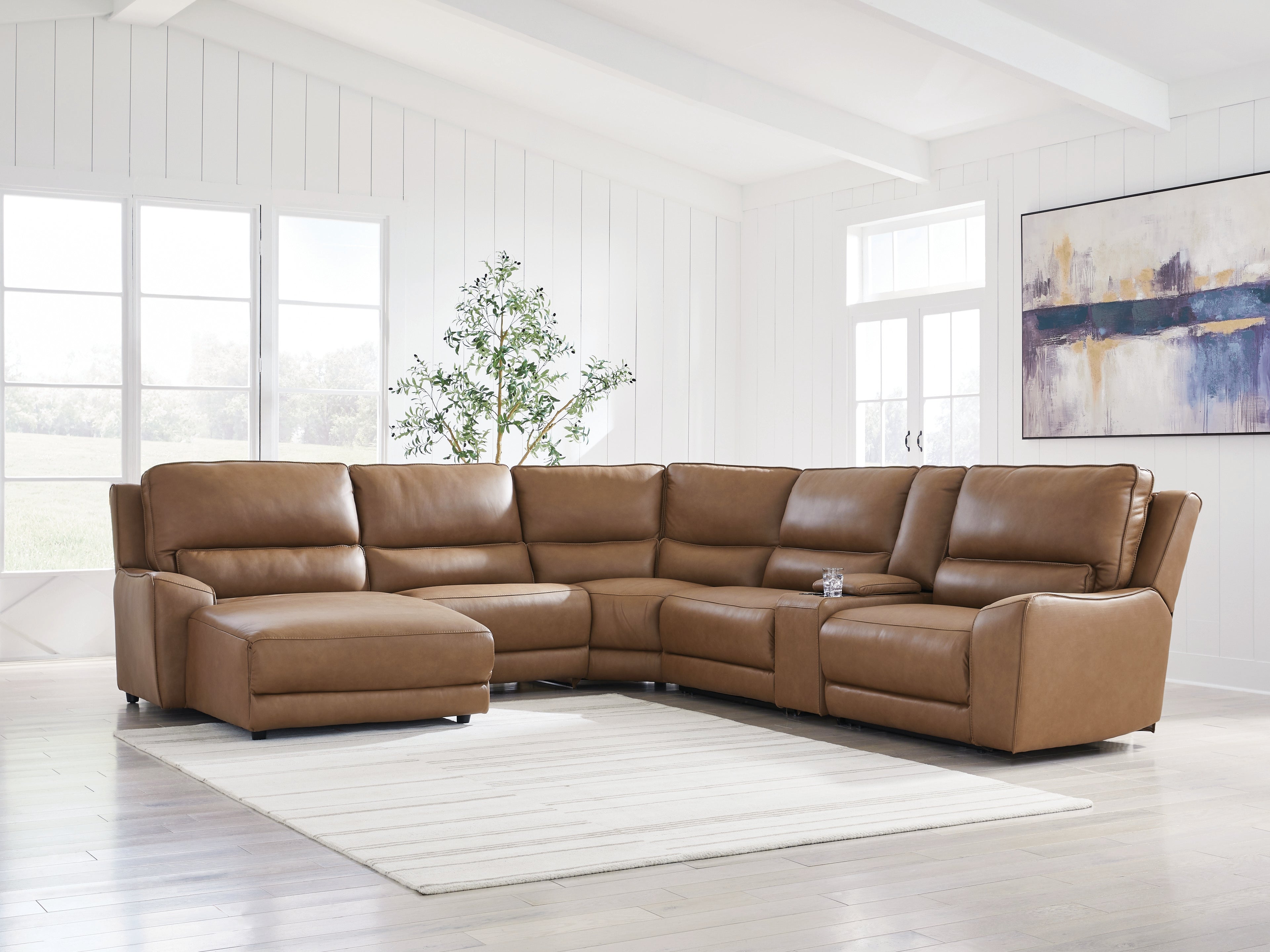 DeepWakes 6-Piece Power Reclining Sectional with Chaise