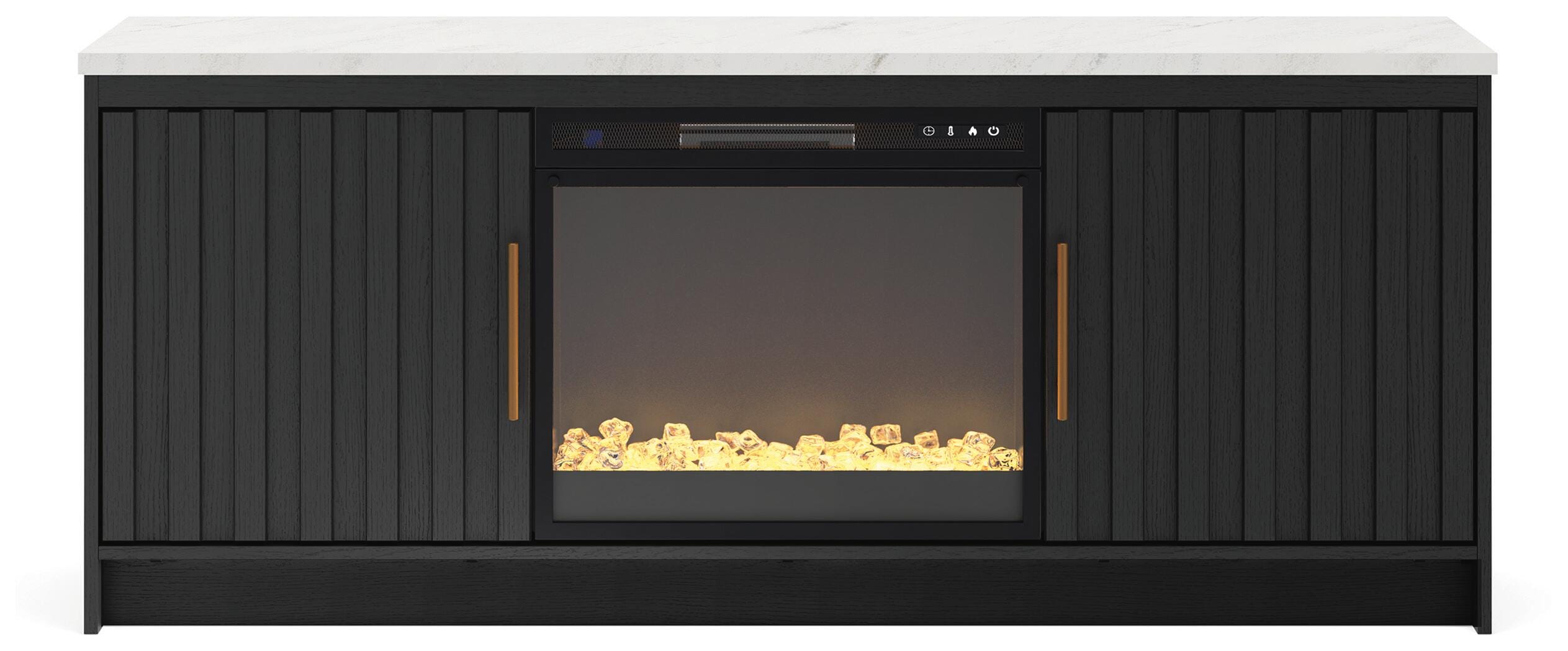 Cadmori 63\" TV Stand with Electric Fireplace