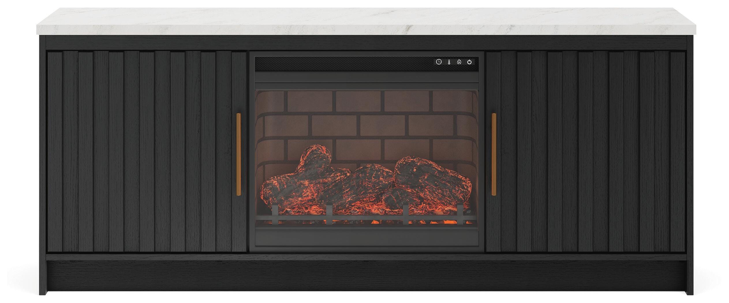 Cadmori 63\" TV Stand with Electric Fireplace