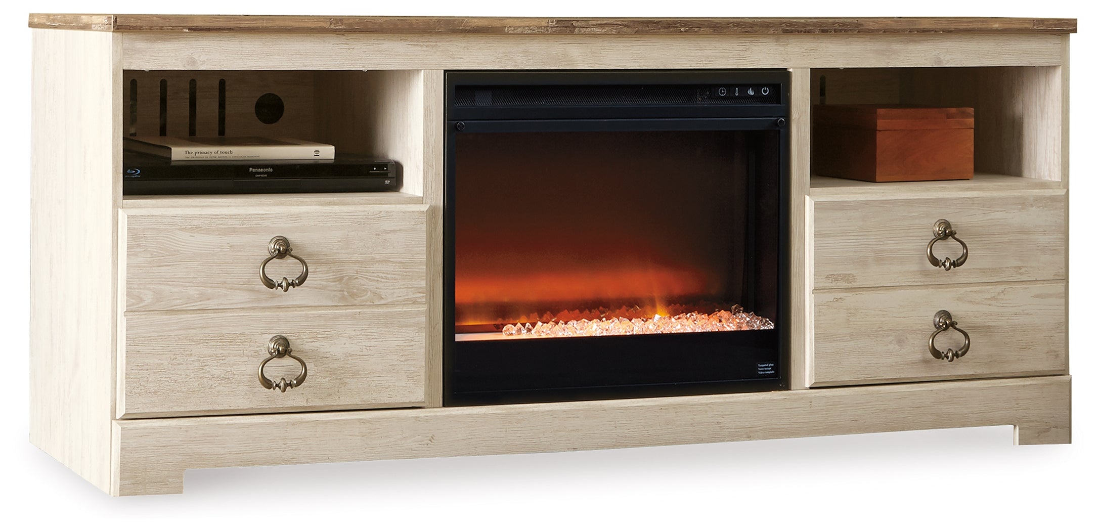 Willowton 64\" TV Stand with Electric Fireplace