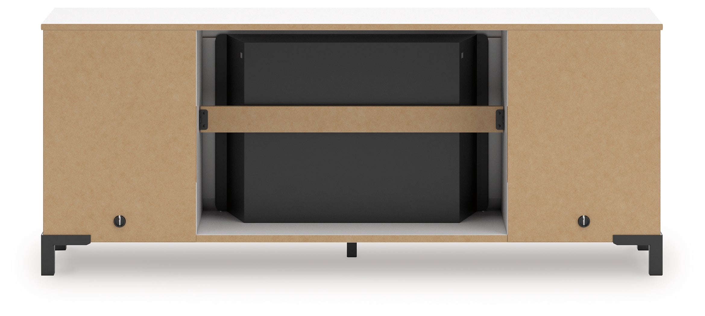 Brollevi 60\" TV Stand with Electric Fireplace
