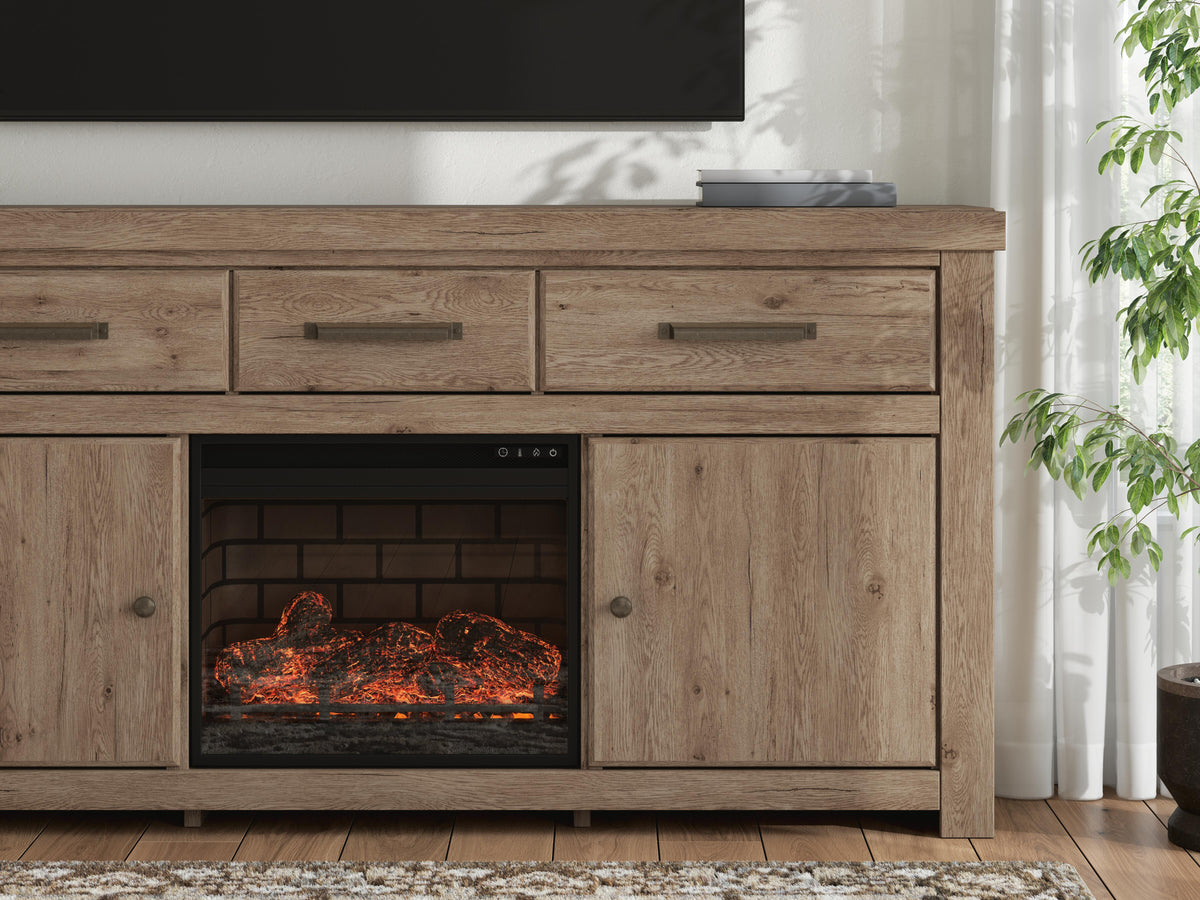 Garistyn 73\" TV Stand with Electric Fireplace