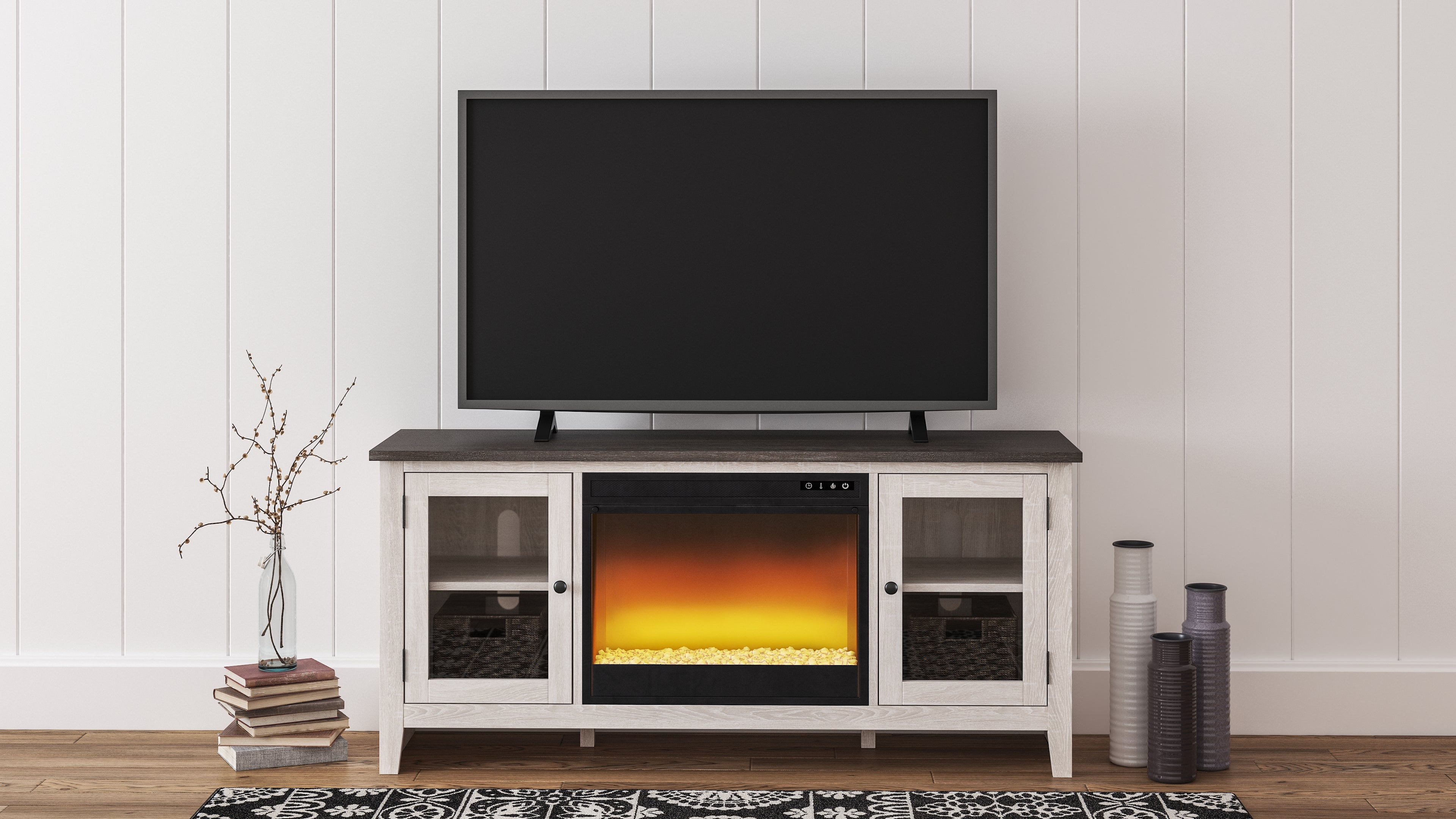 Dorrinson 60\" TV Stand with Electric Fireplace