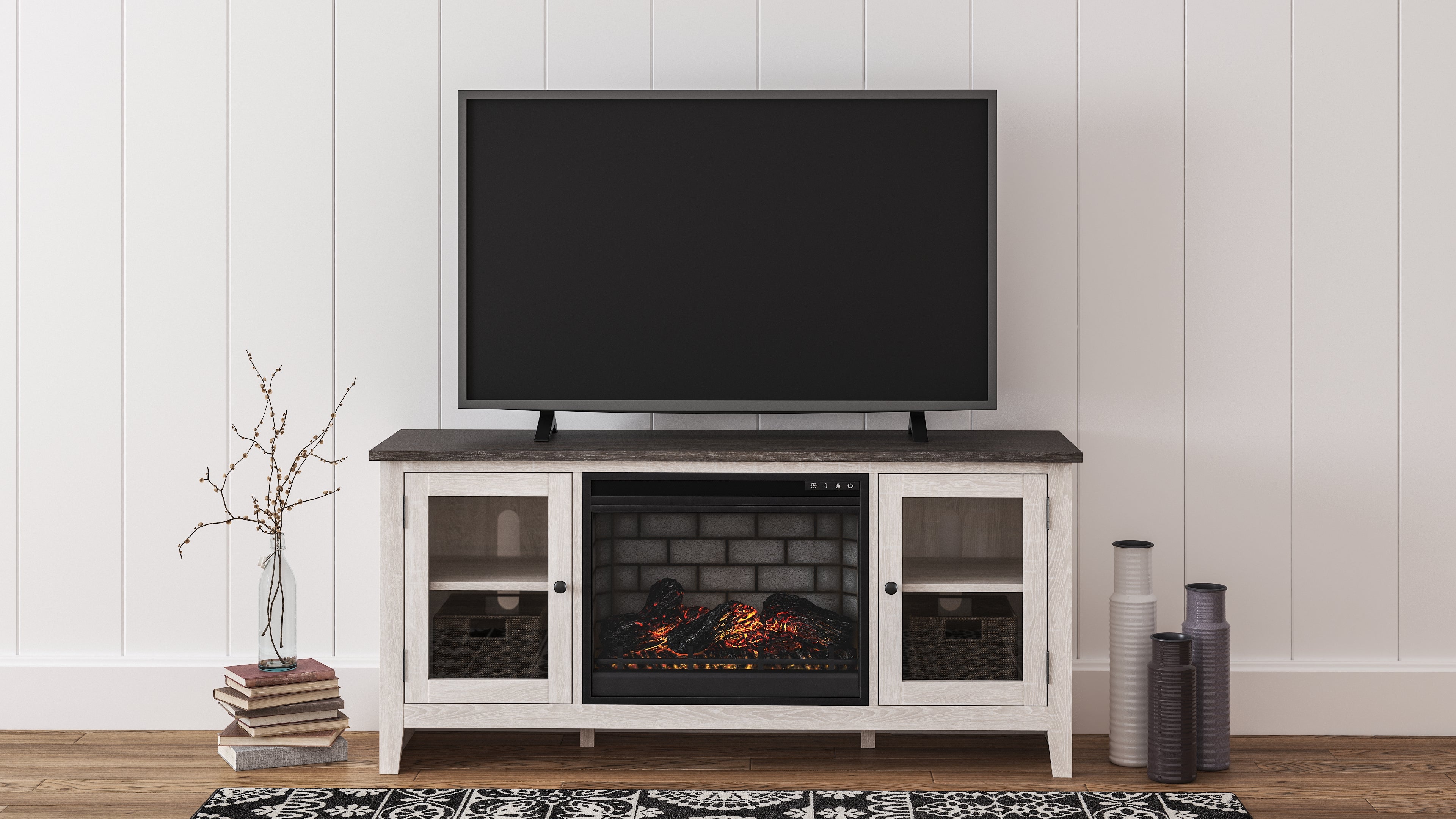 Dorrinson 60\" TV Stand with Electric Fireplace