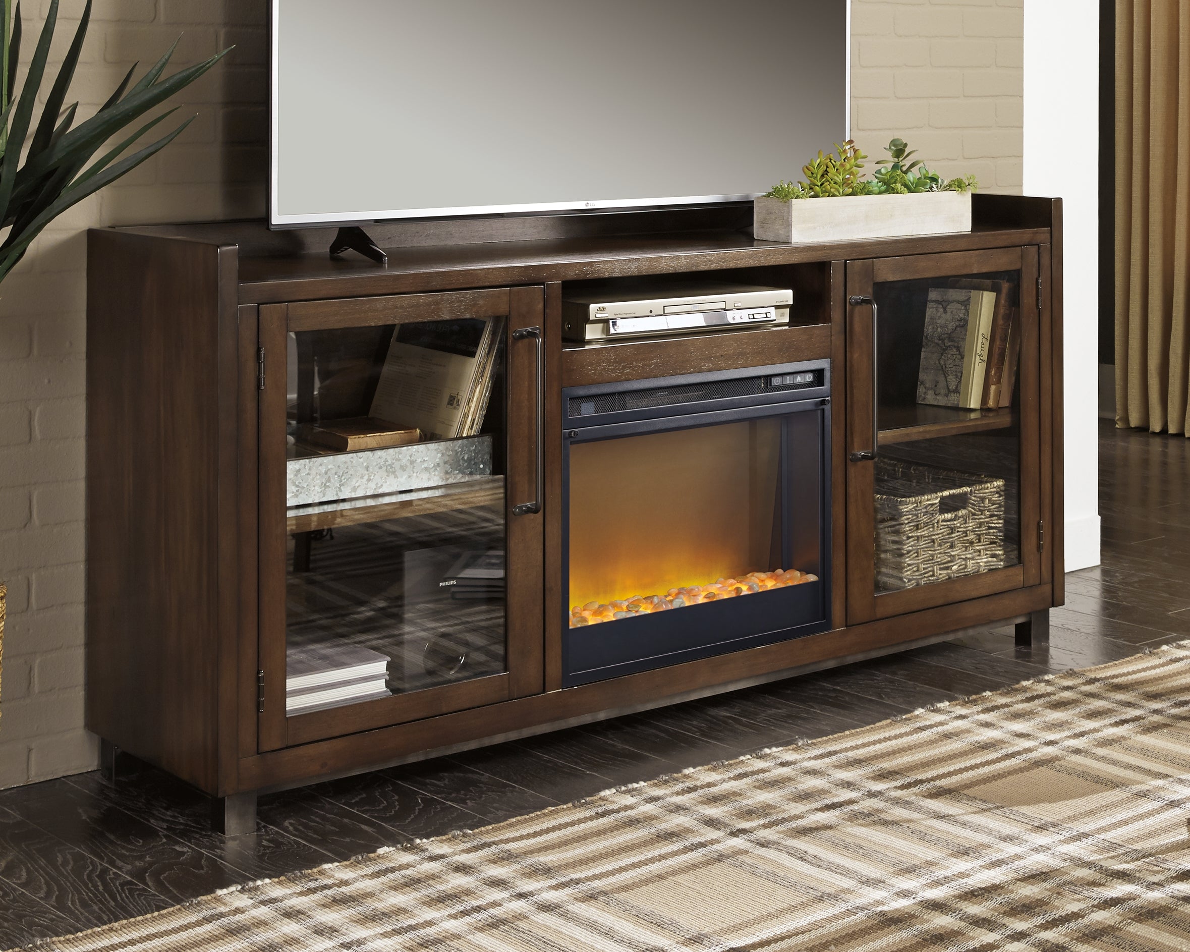 Starmore 70\" TV Stand with Electric Fireplace