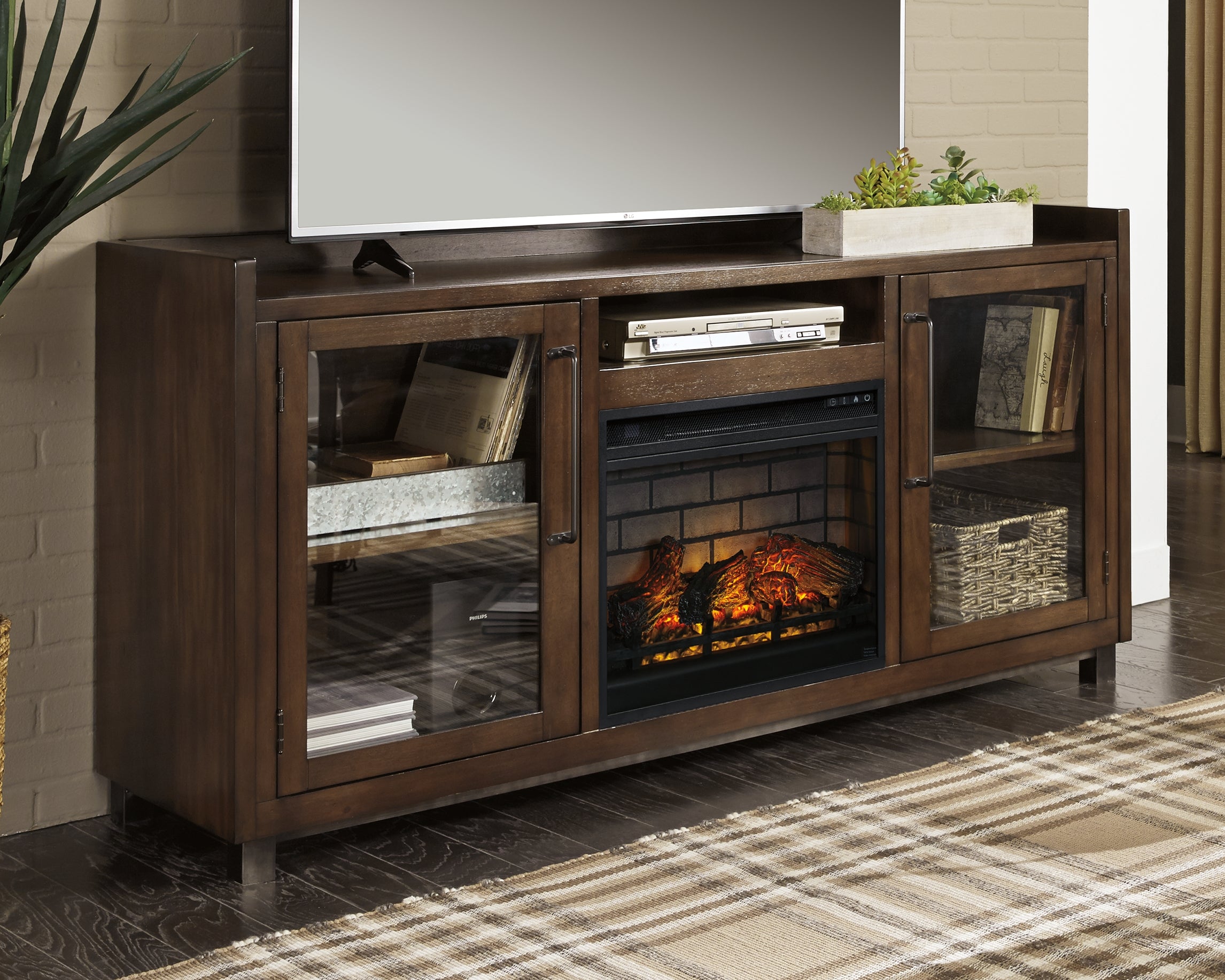 Starmore 70\" TV Stand with Electric Fireplace