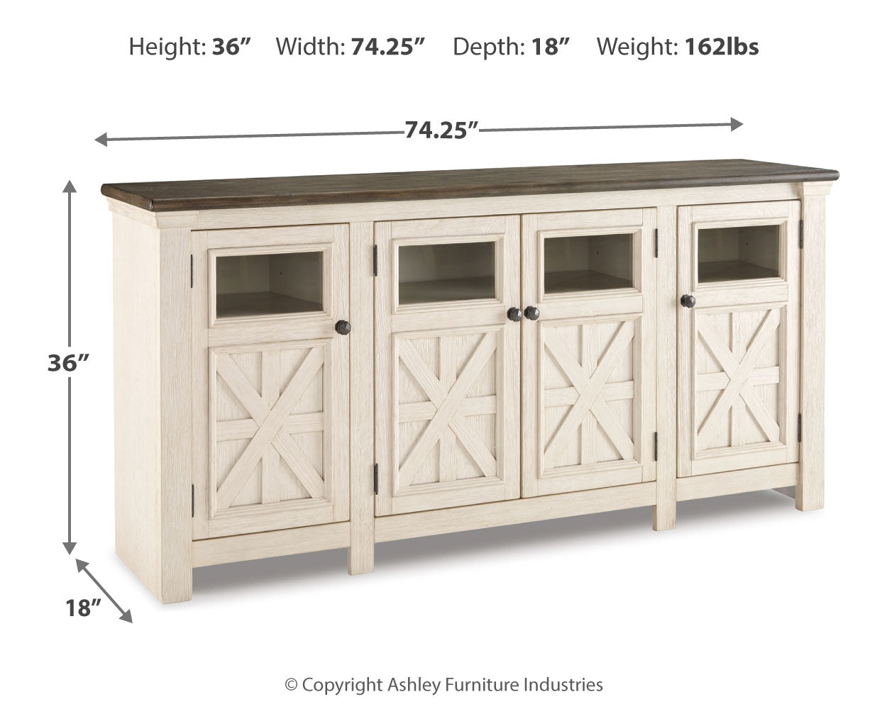 Bolanburg 74\" TV Stand