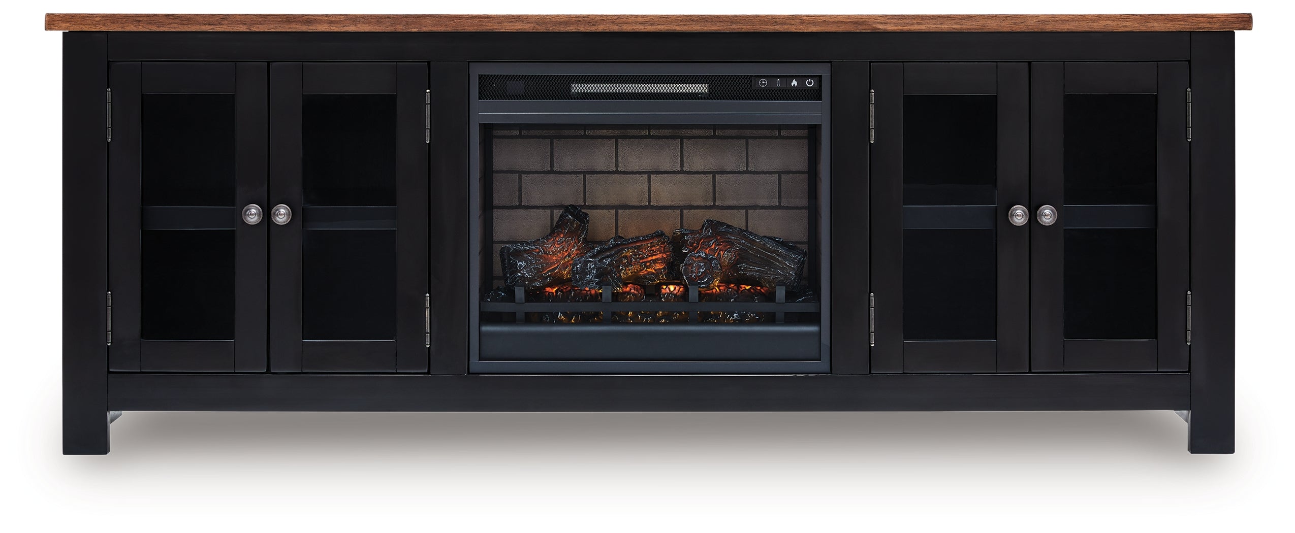 Wildenauer 76\" TV Stand with Electric Fireplace
