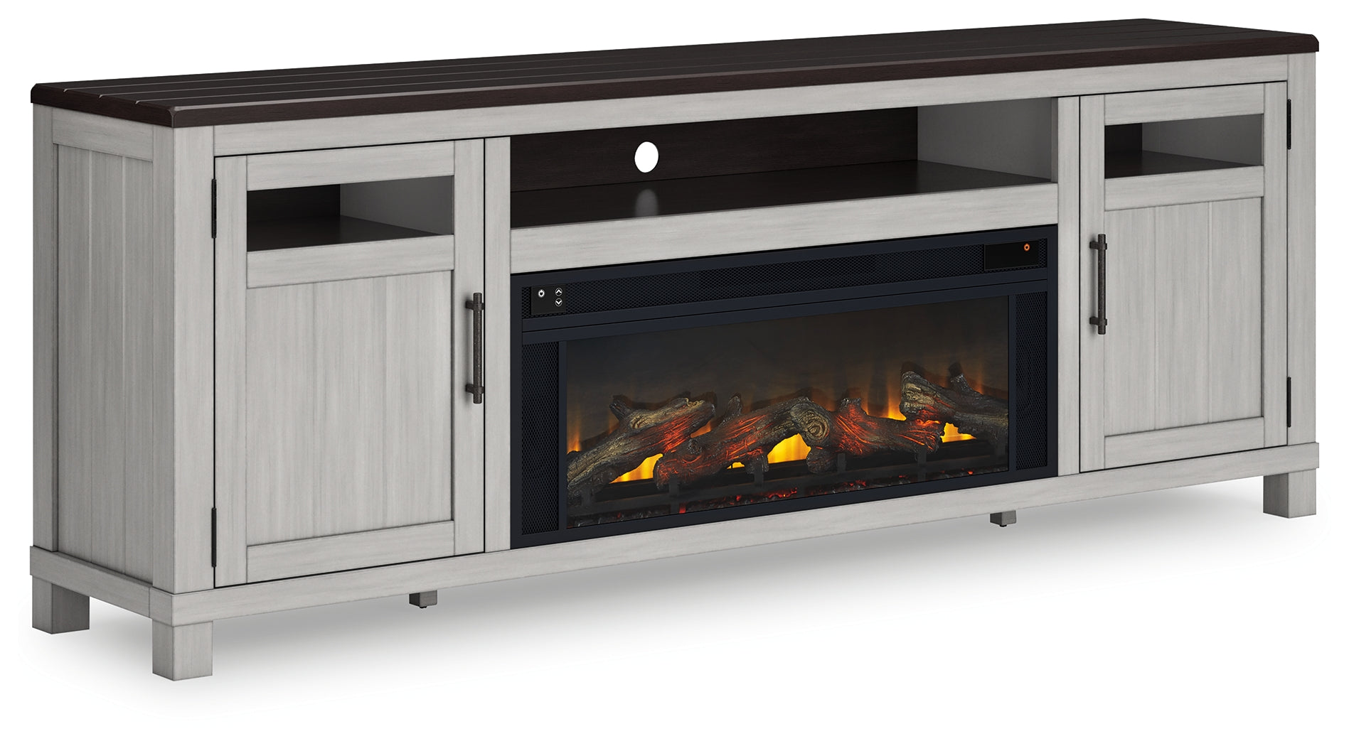 Darborn 88\" TV Stand with Electric Fireplace