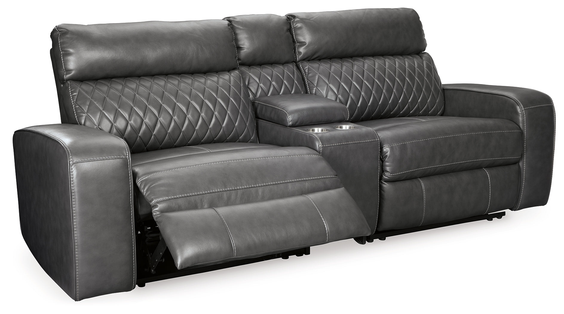 Samperstone 3-Piece Power Reclining Sectional Loveseat
