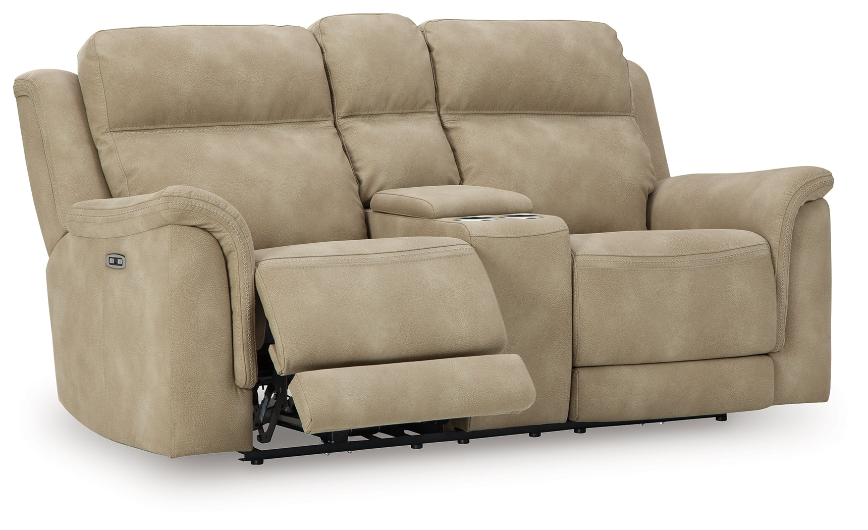 Next-Gen Durapella Power Reclining Loveseat with Console