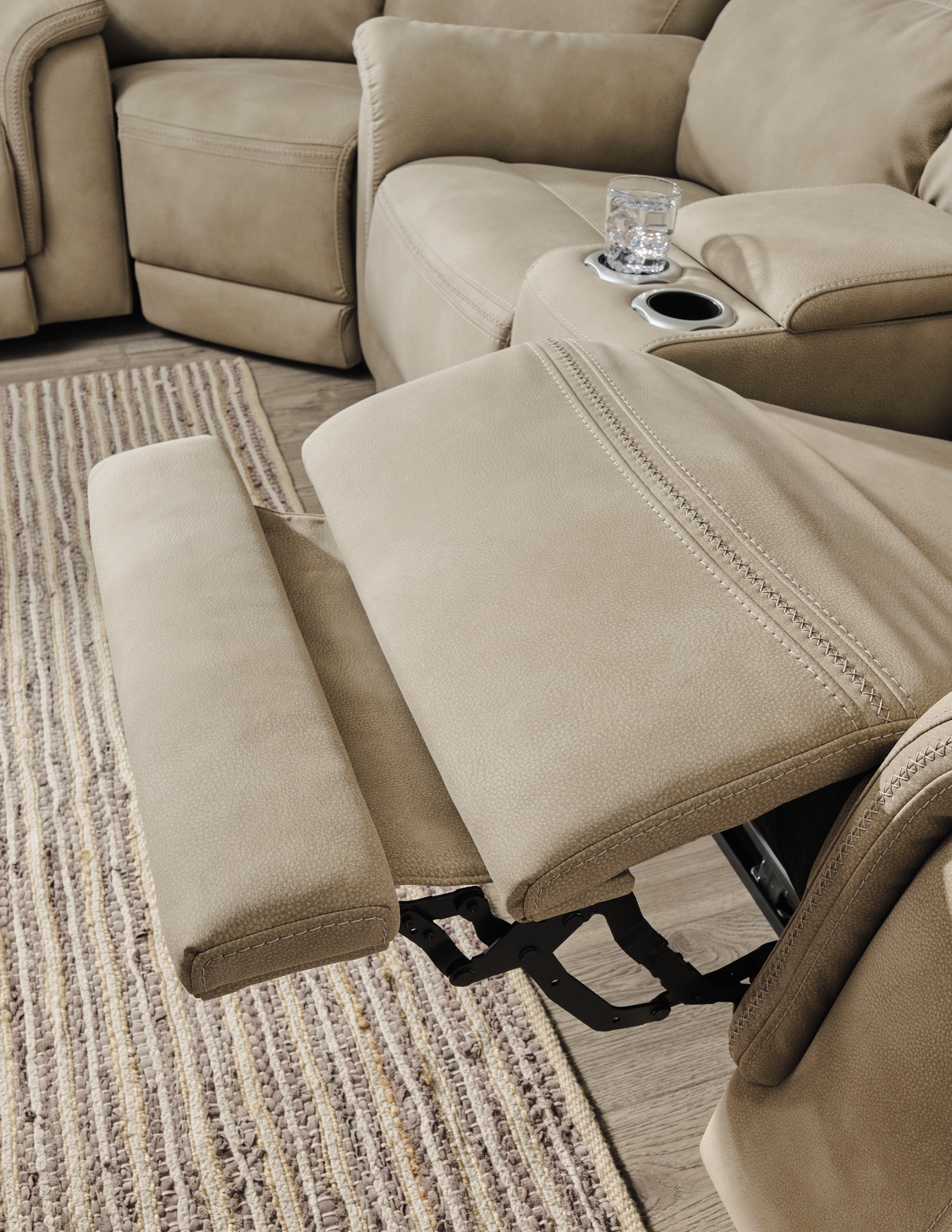 Next-Gen Durapella Power Reclining Loveseat with Console
