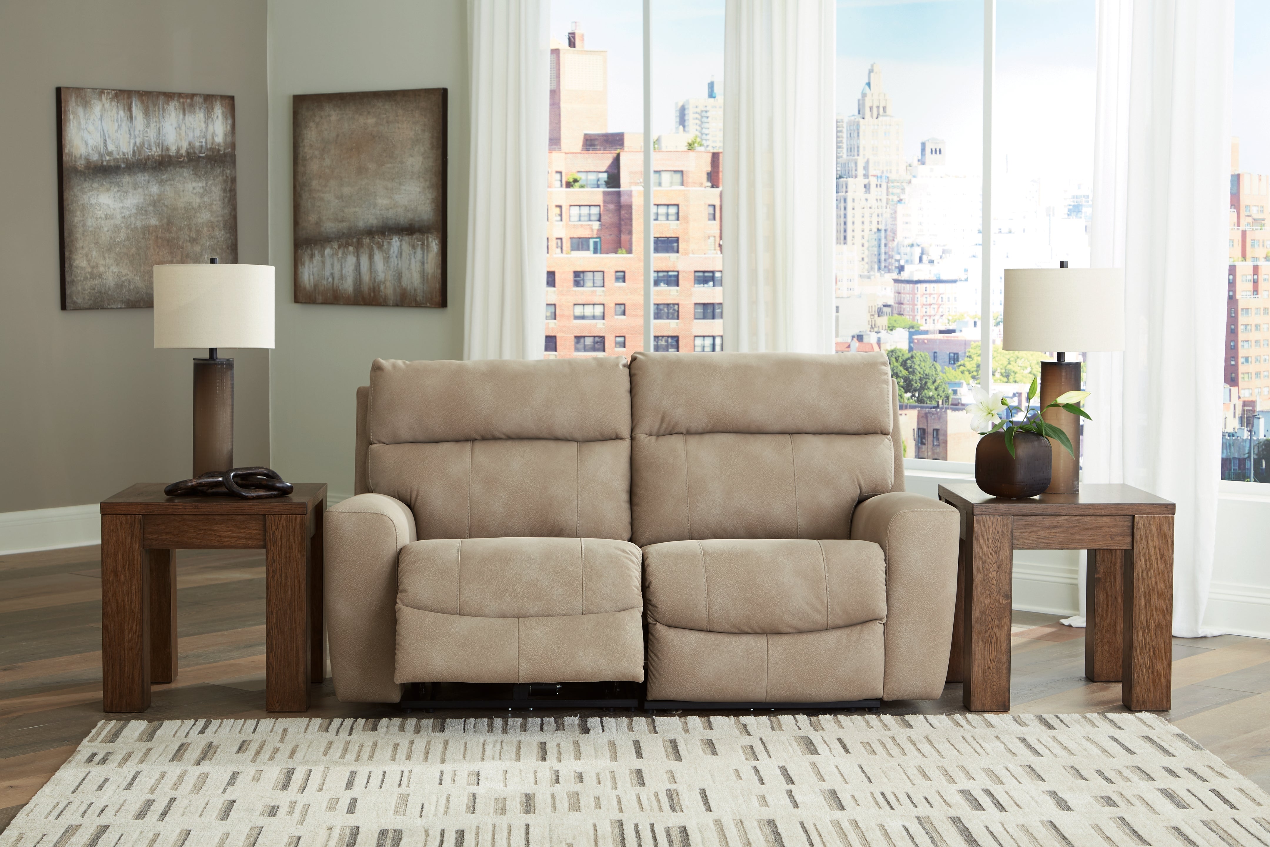 Next-Gen Durapella 2-Piece Power Reclining Sectional Loveseat
