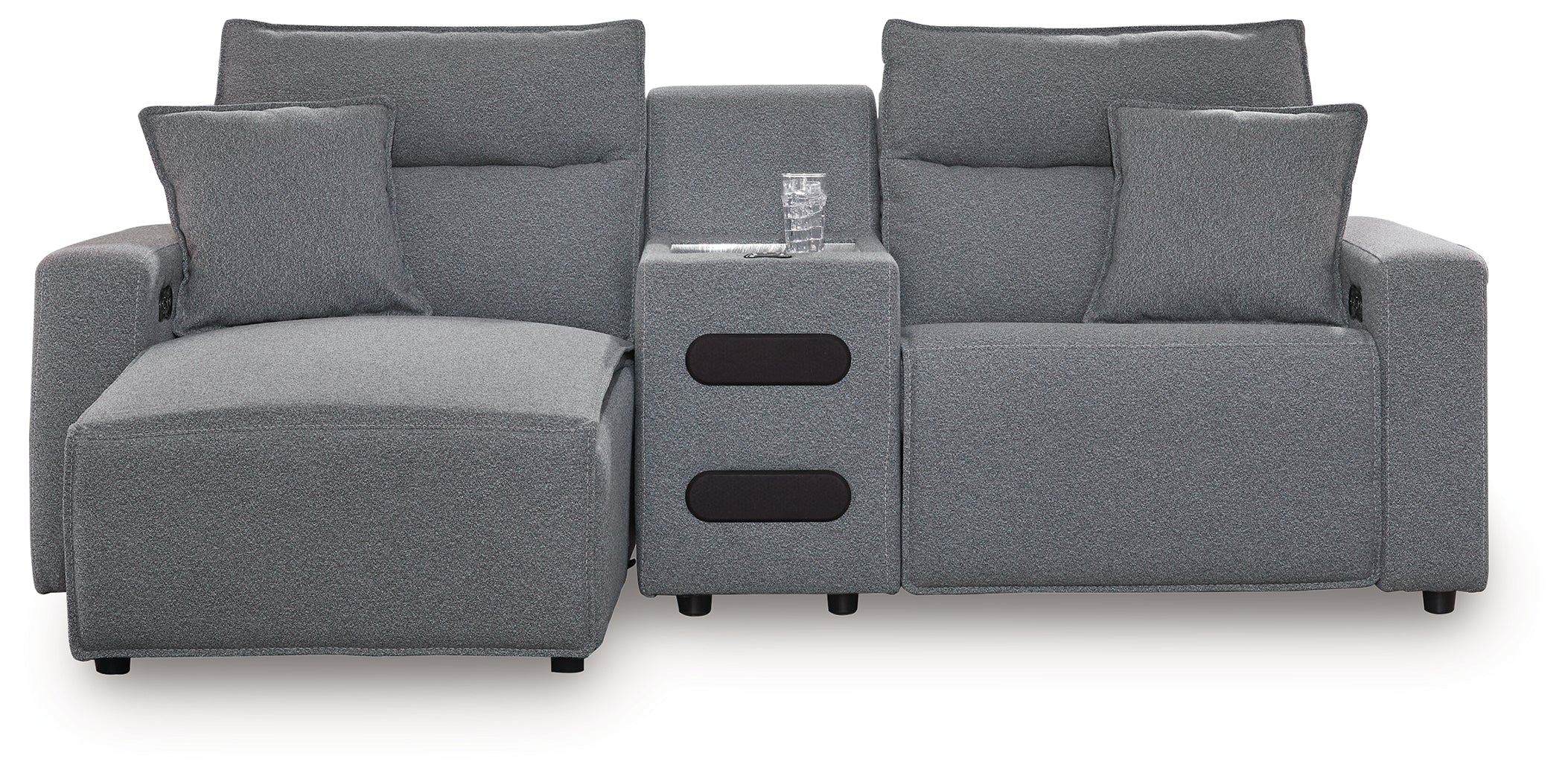 Modmax II 3-Piece Power Reclining Sectional with Chaise and Audio Console