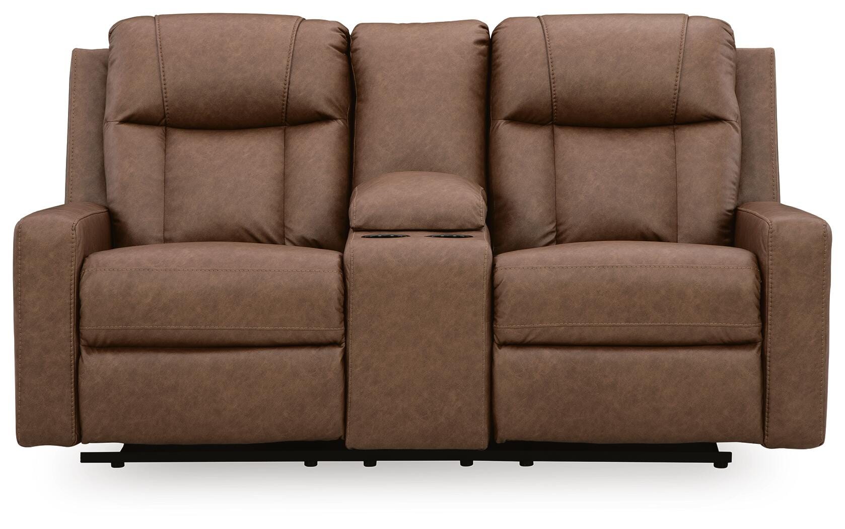 Mackmenville Reclining Loveseat with Console