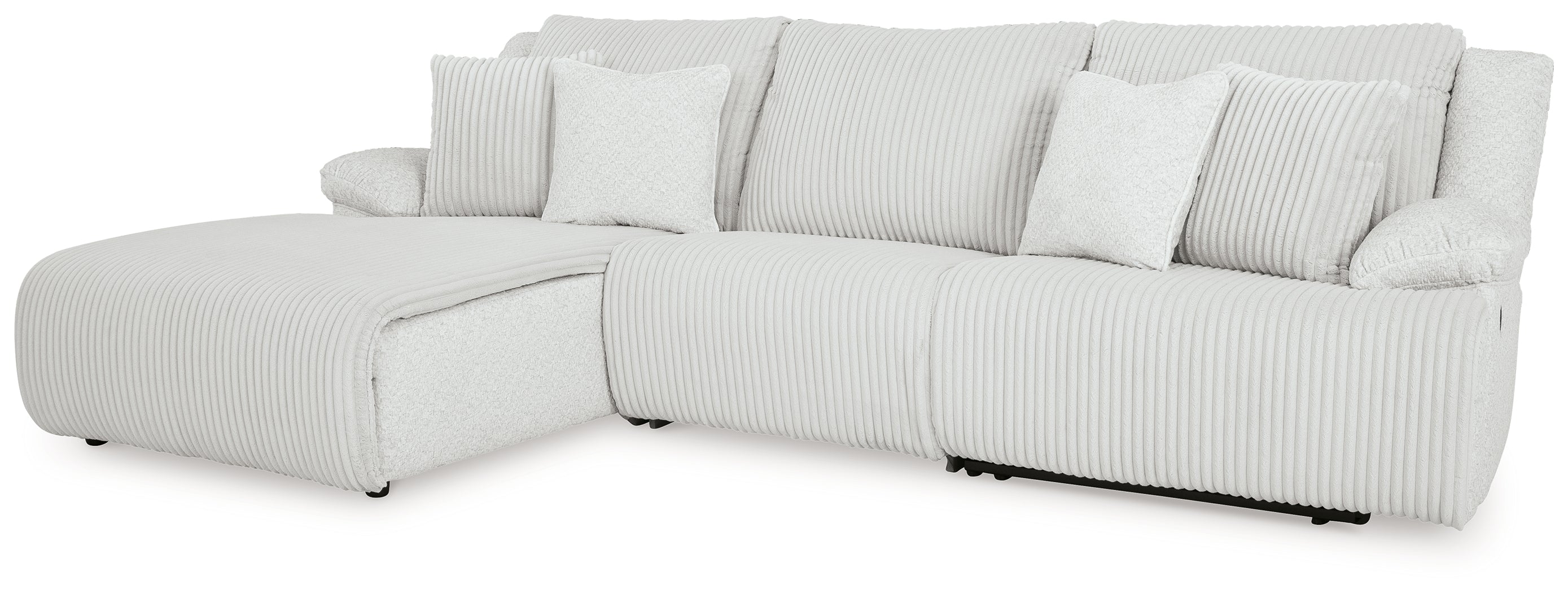 Top Tier 3-Piece Reclining Sectional Sofa Chaise