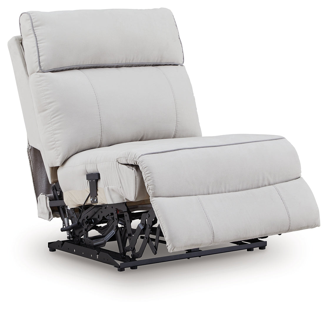 Social Pointe 5-Piece Reclining Sectional with Storage Consoles