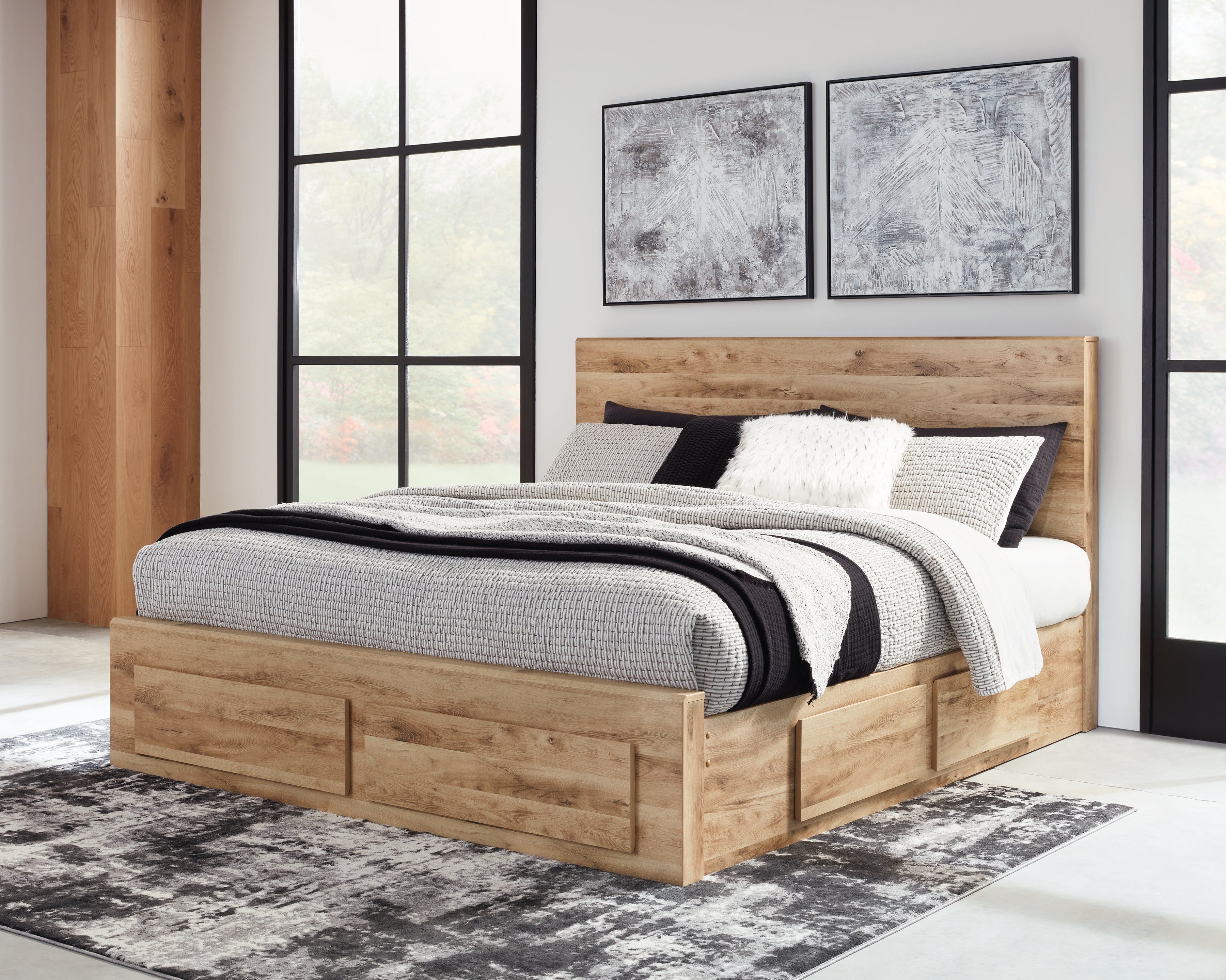 Hyanna Queen Panel Storage Bed with 1 Under Bed Storage Drawer