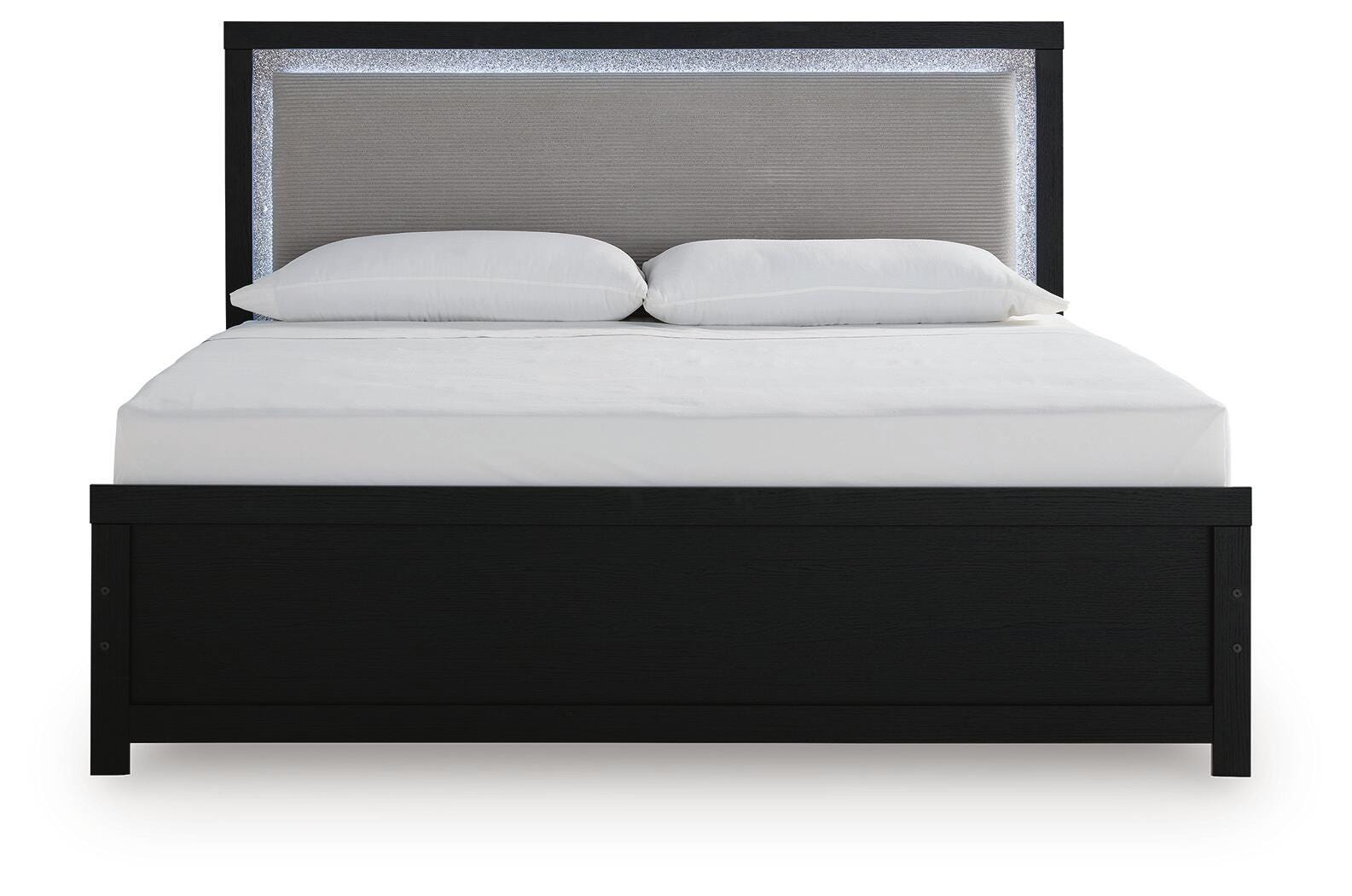 Maeling King Upholstered Panel Bed